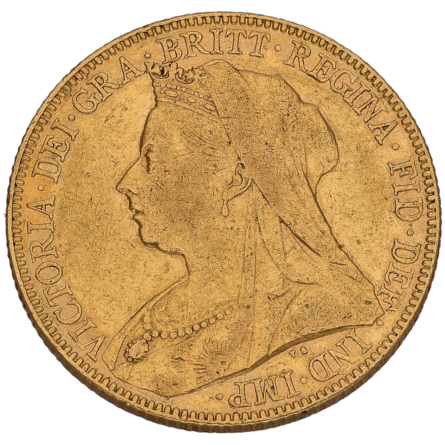 22ct Gold Queen Victoria Full Sovereign Coin 1896