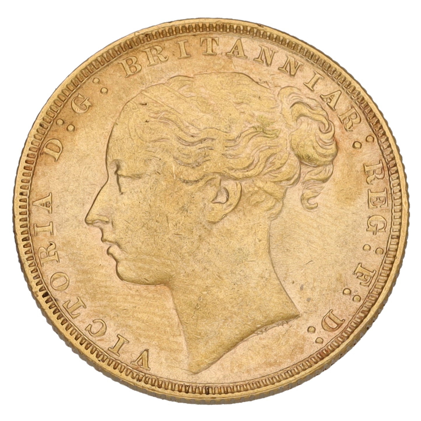 22ct Gold Queen Victoria Full Sovereign Coin 1878