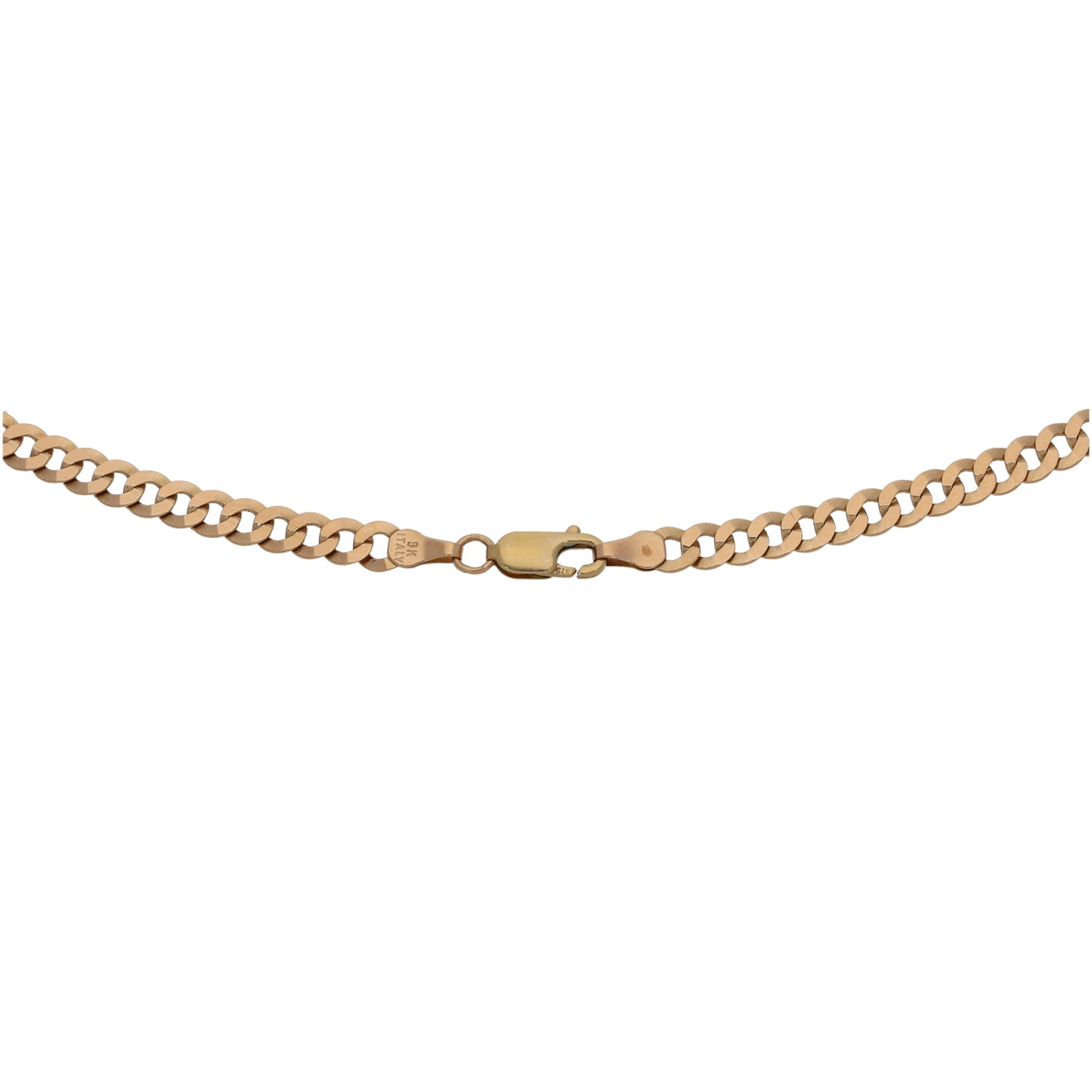 9ct Gold Curb Chain 18"
