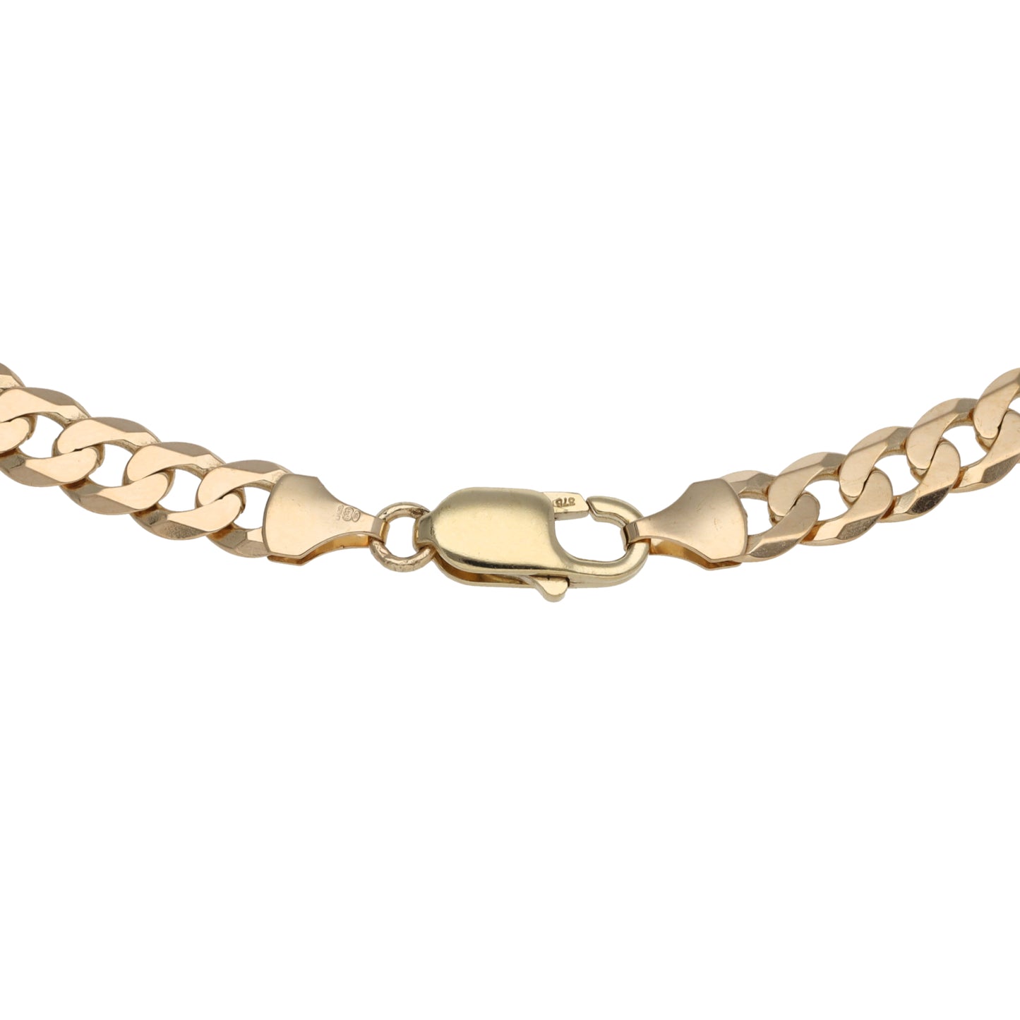 9ct Gold Ingot Pendant With Chain