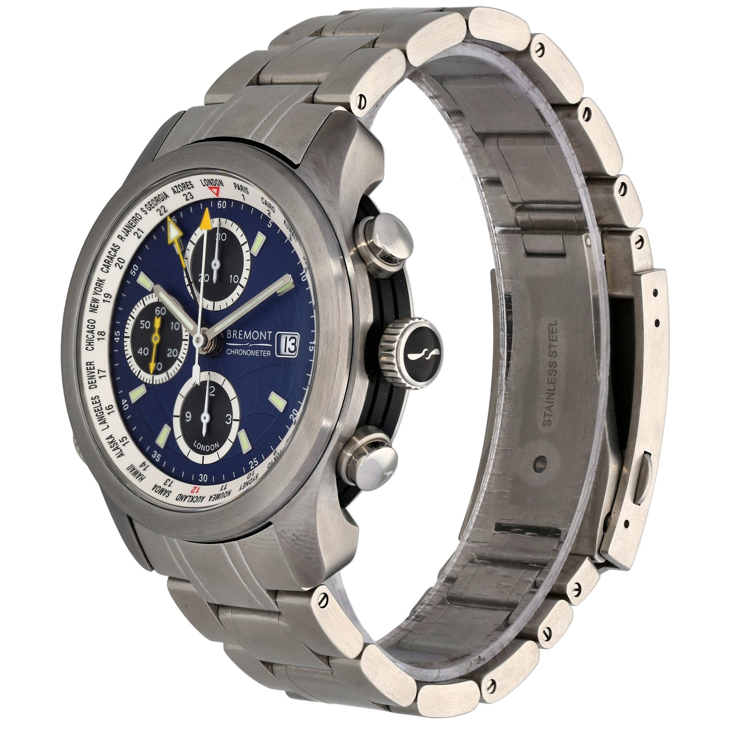 Bremont ALTI-WT World Timer 43mm Stainless Steel Watch