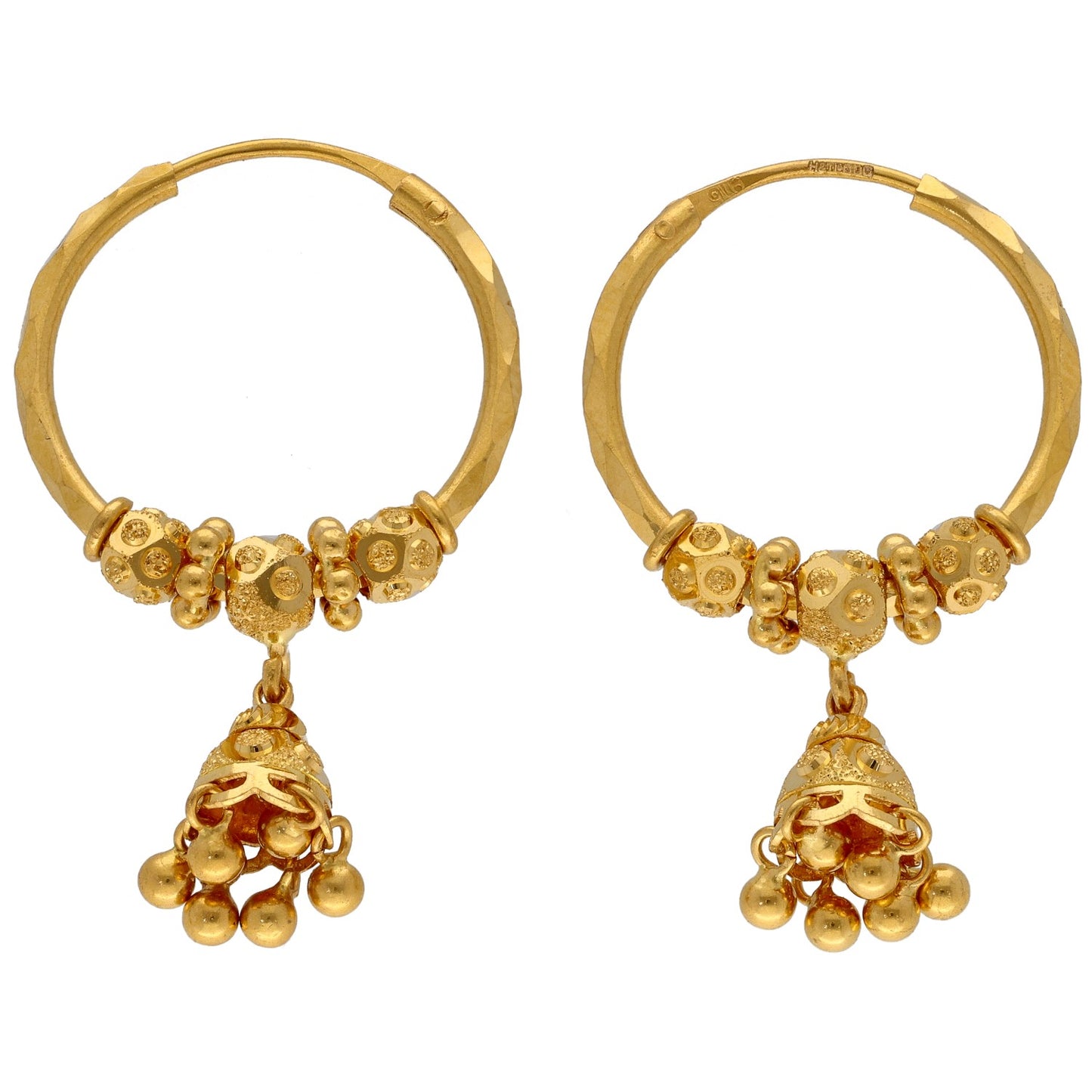 22ct Gold Hoop Earrings
