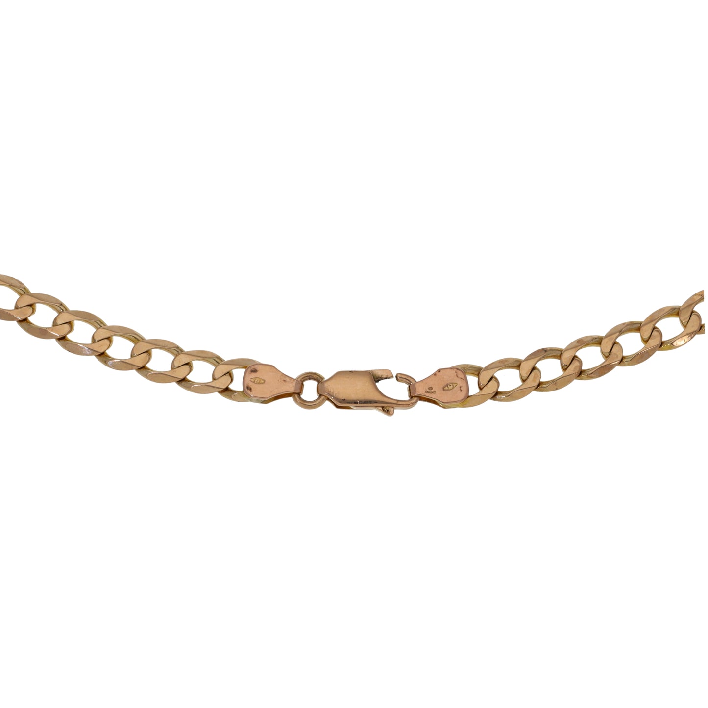 9ct Gold Curb Chain 18"