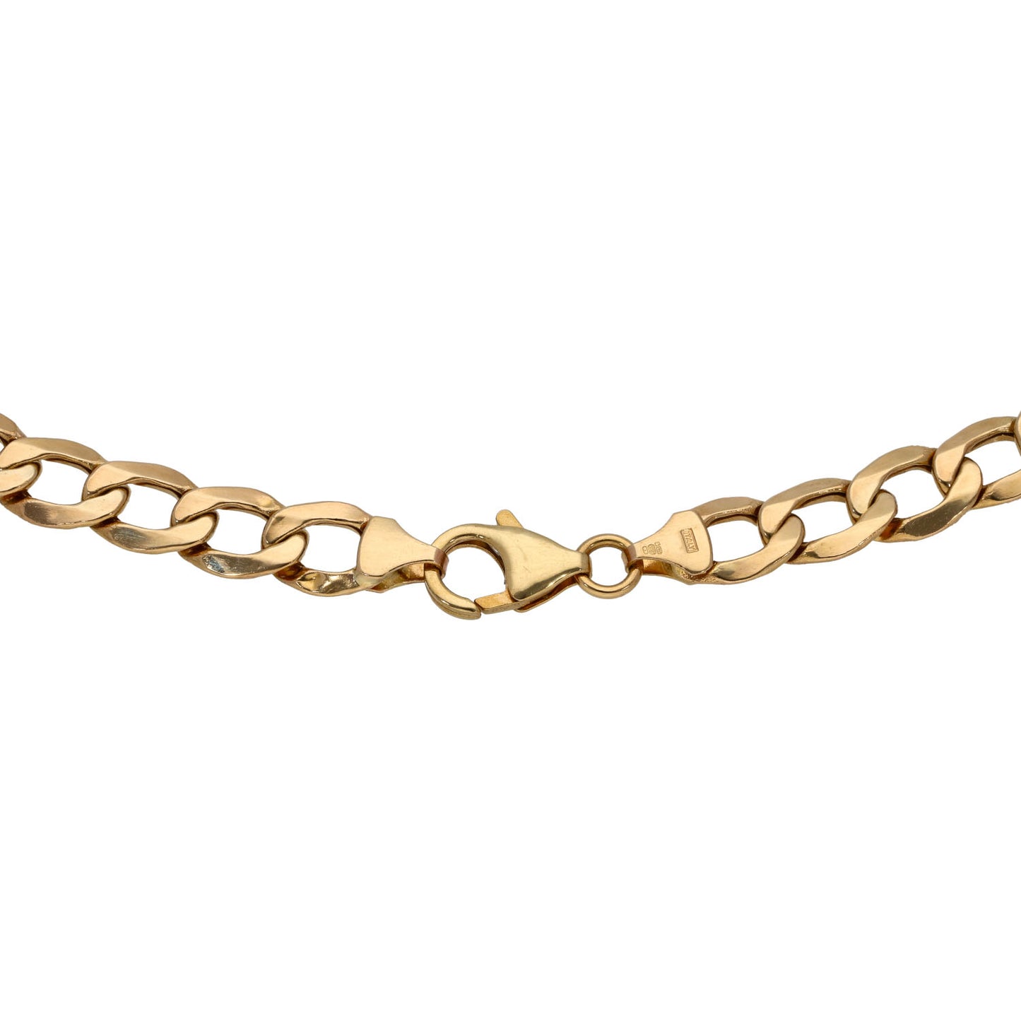 9ct Gold Curb Chain 22"