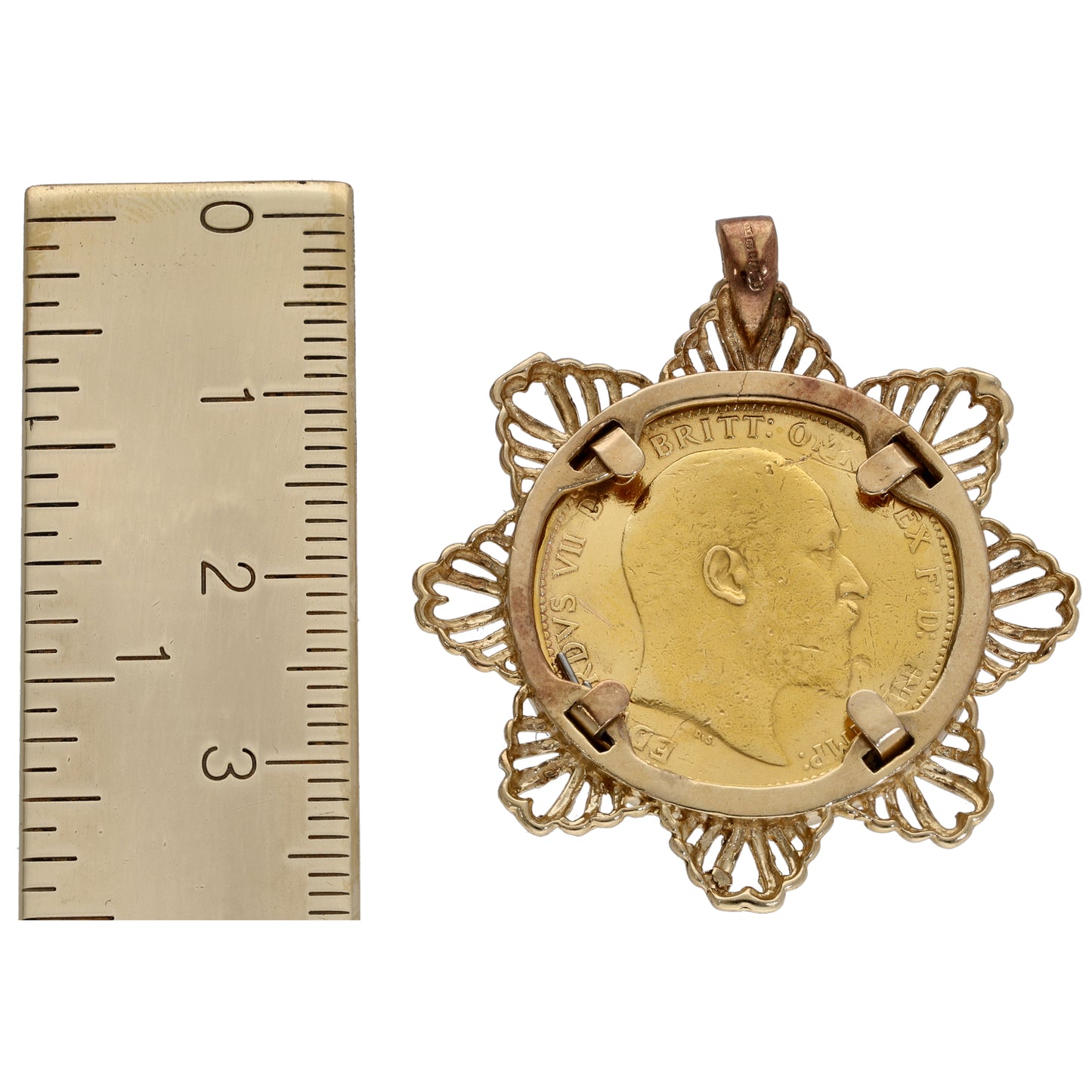 9ct Gold Full Sovereign Coin Pendant