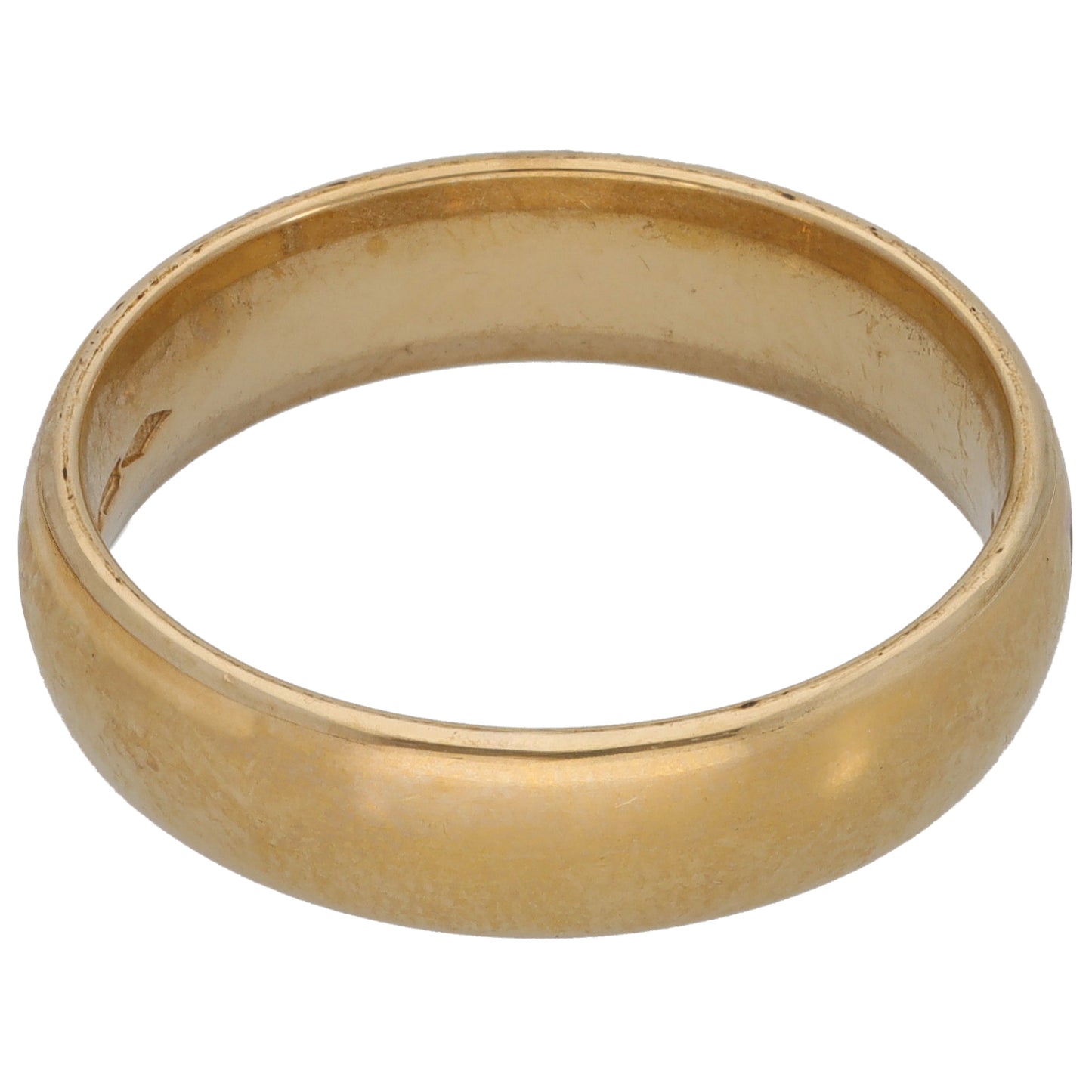 9ct Gold 0.04ct Diamond Patterned Wedding Ring Size S