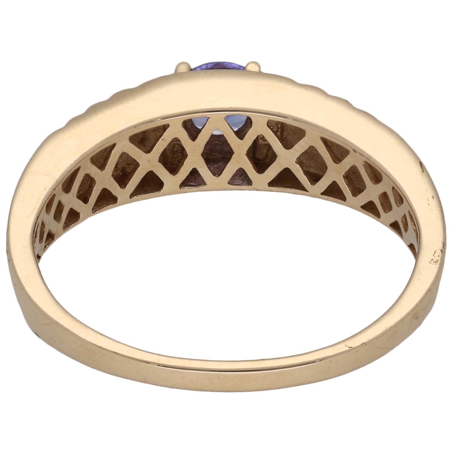 9ct Gold Tanzanite Single Stone Ring Size Y