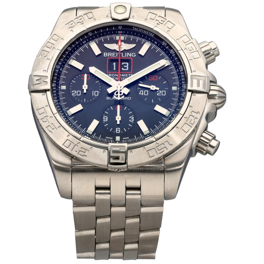 Breitling Blackbird A44360 44mm Stainless Steel Watch