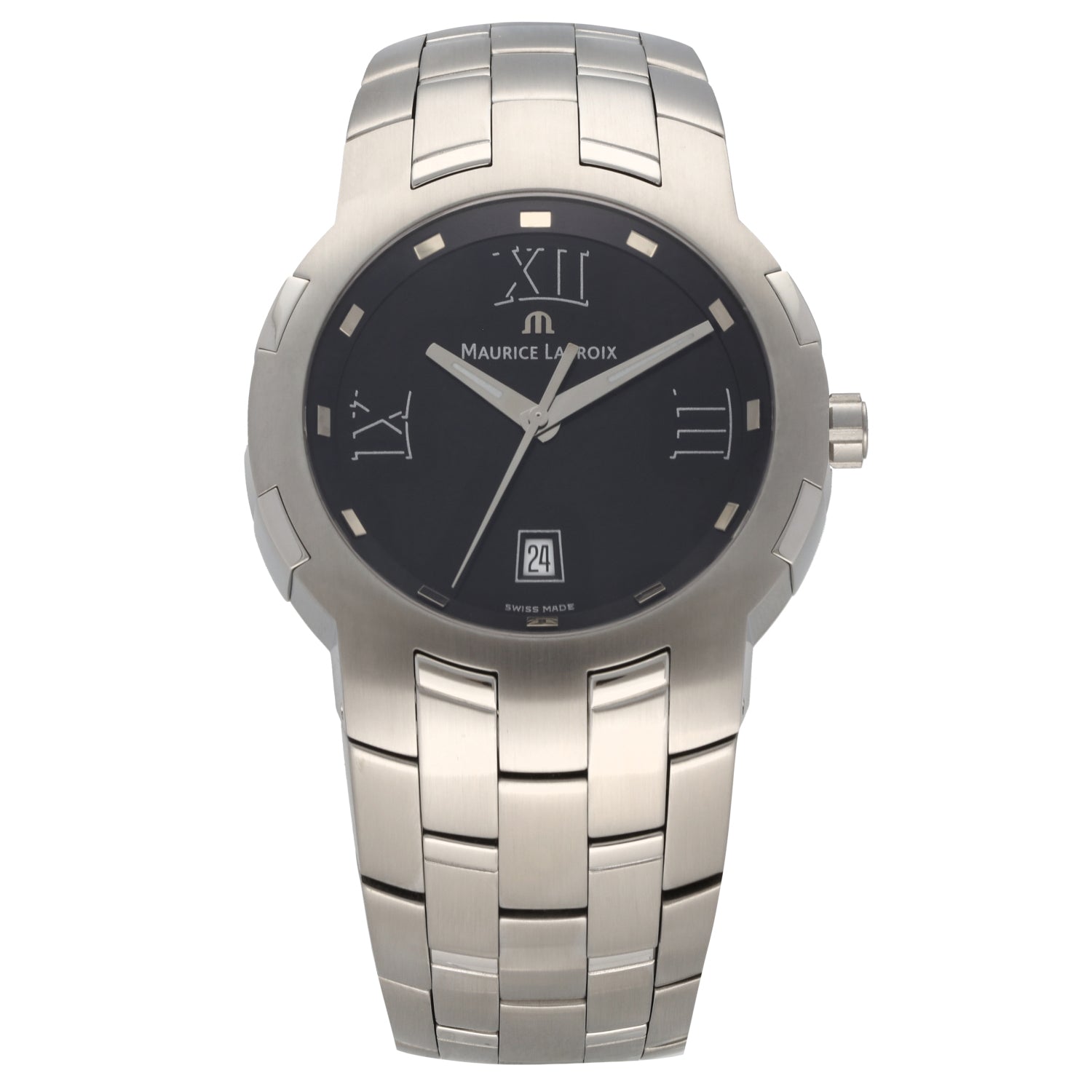Maurice Lacroix Milestone MS1017 42mm Stainless Steel Watch H&T