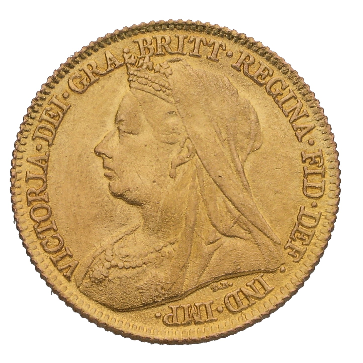 22ct Gold Queen Victoria Half Sovereign Coin 1897
