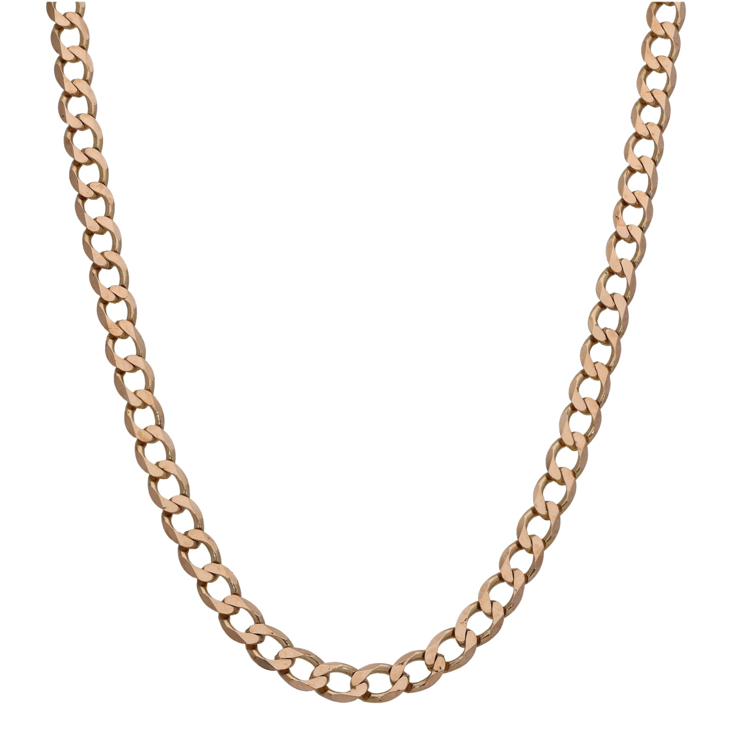 9ct Gold Curb Chain 18"