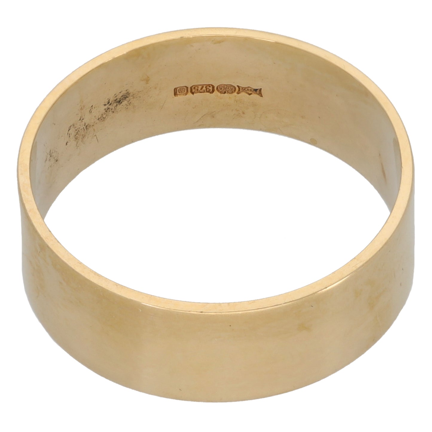 9ct Gold Plain Wedding Ring Size M