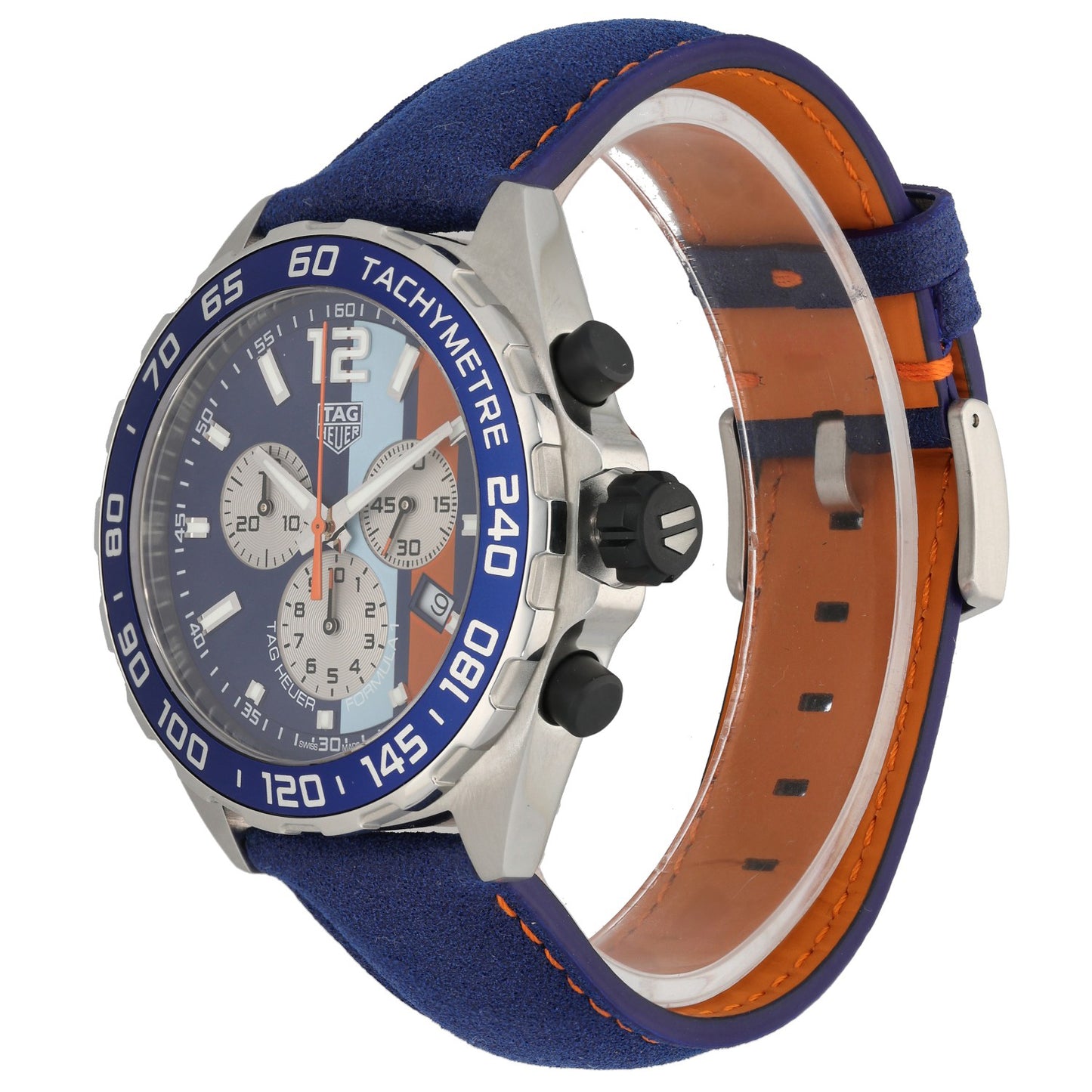 Tag Heuer Formula 1 Gulf CAZ101N 43mm Stainless Steel Watch