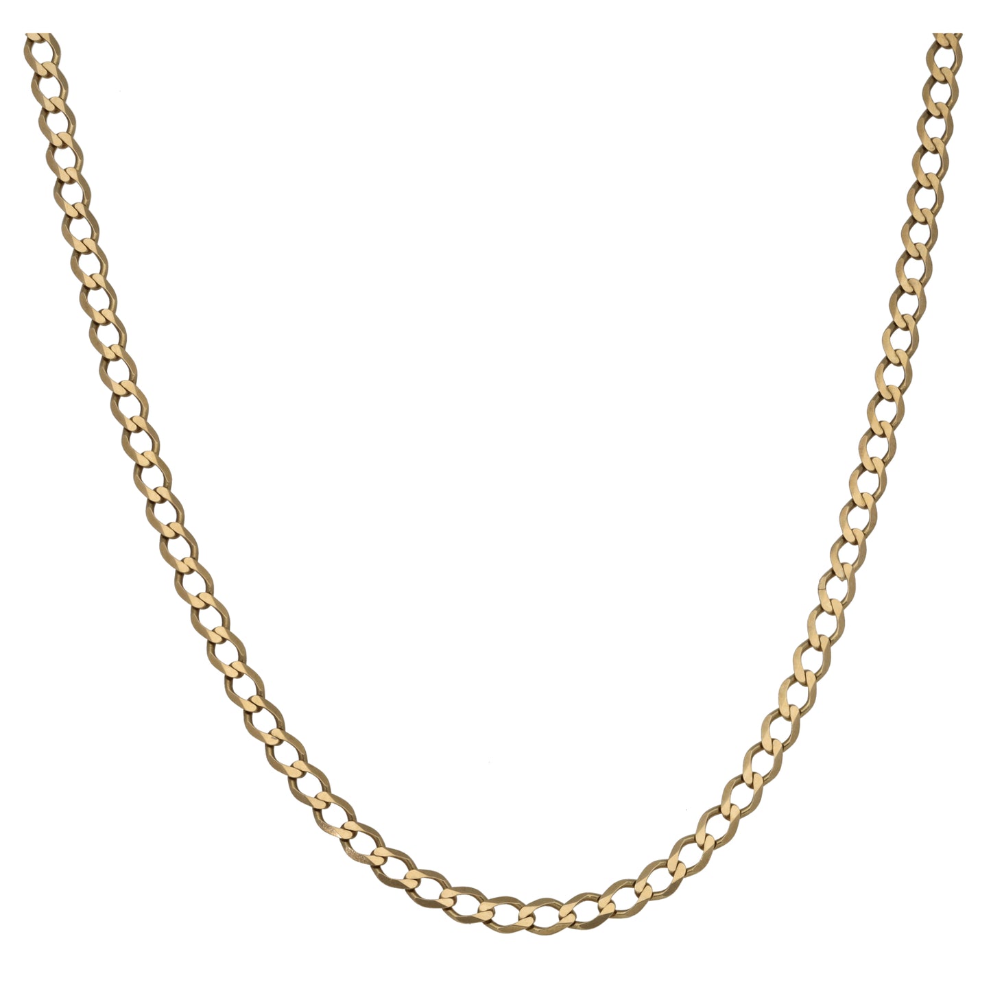 9ct Gold Curb Chain 20"
