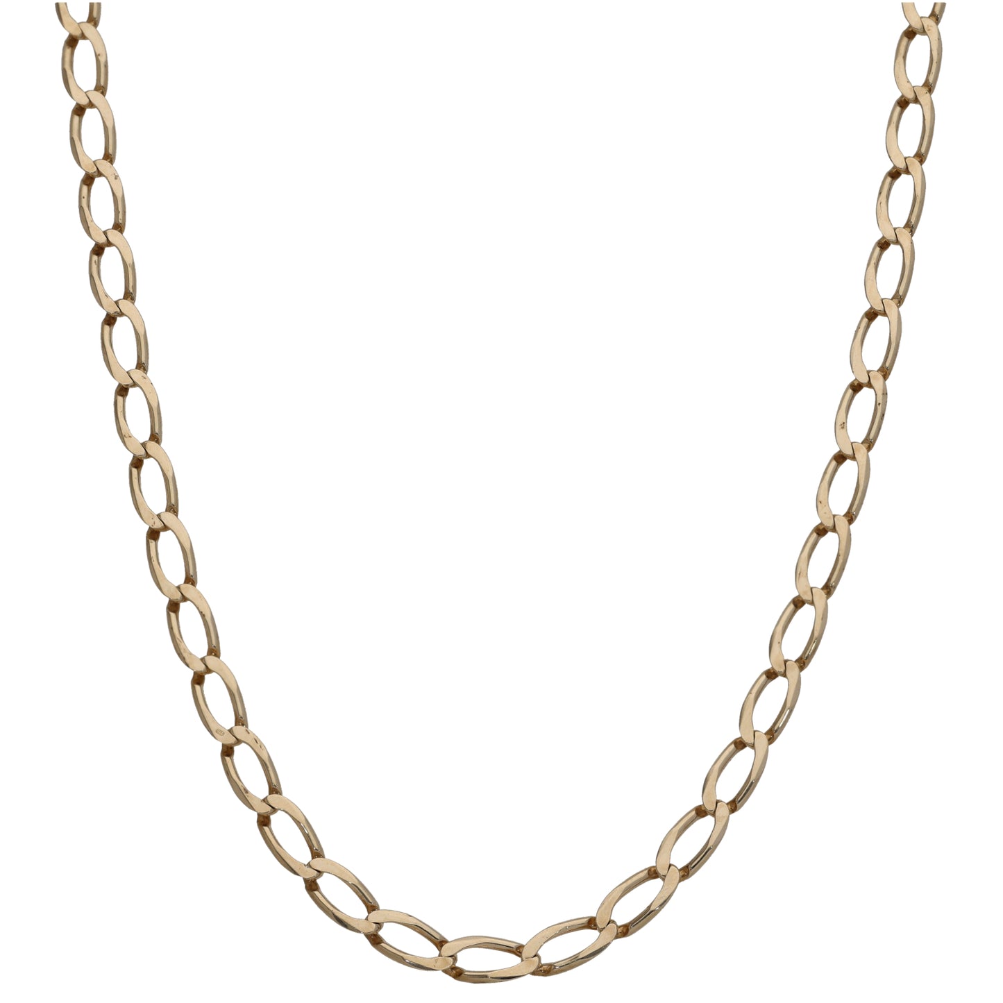 9ct Gold Curb Chain 26"