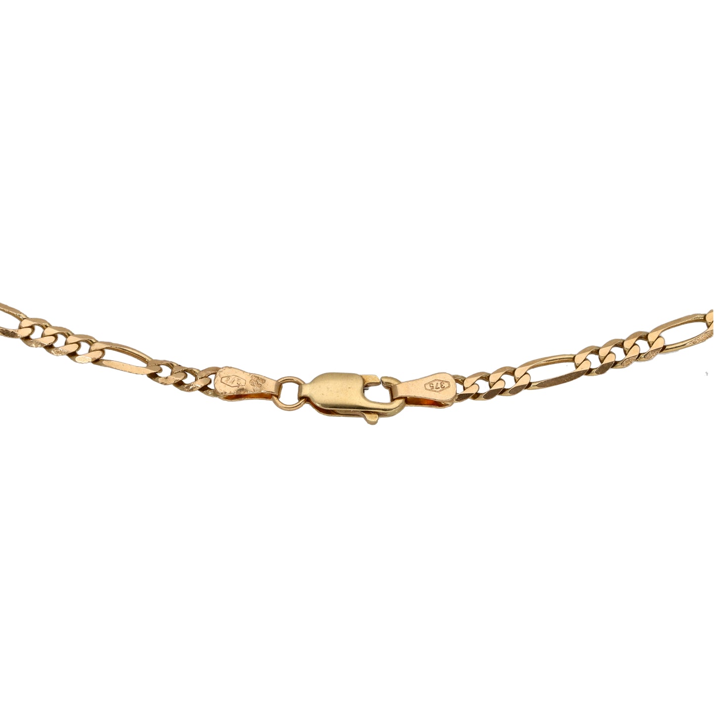 9ct Gold Figaro Chain 18"