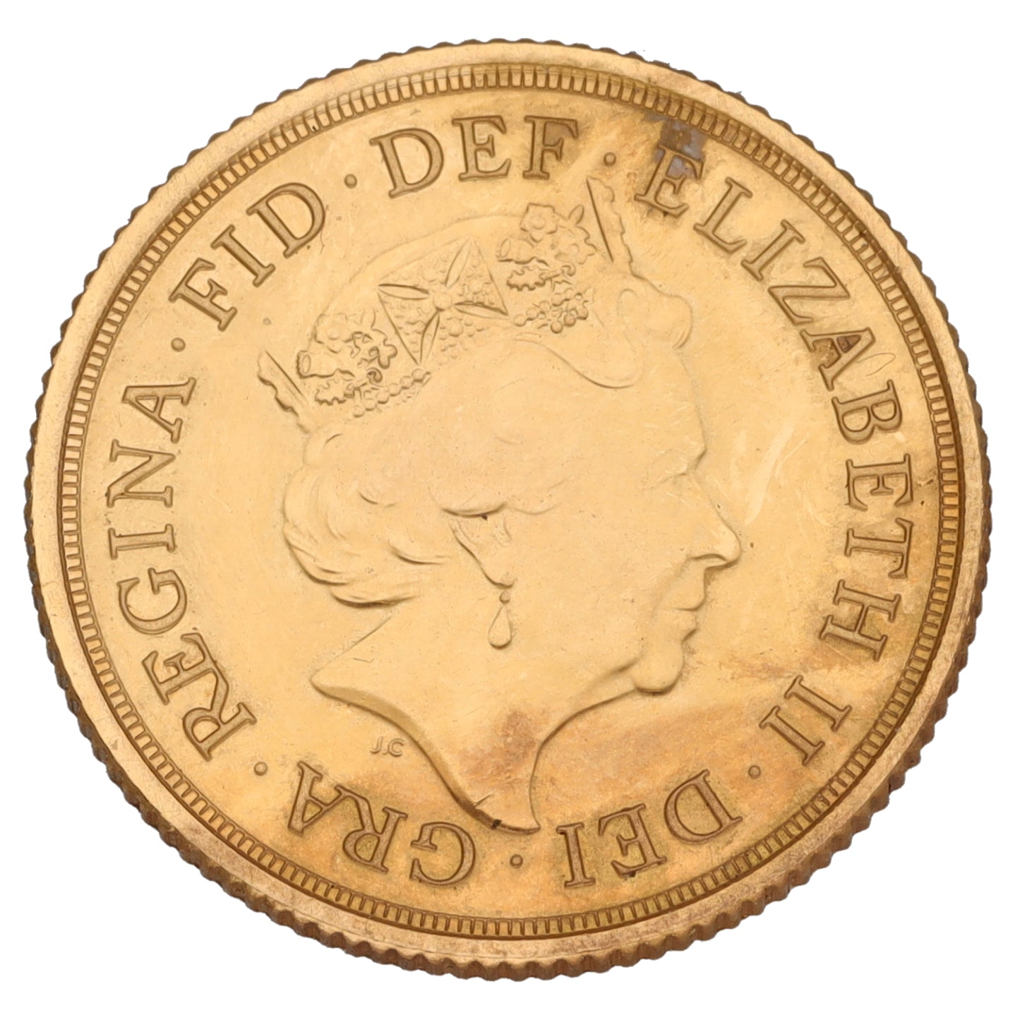 22ct Gold Queen Elizabeth II Full Sovereign Coin 2021