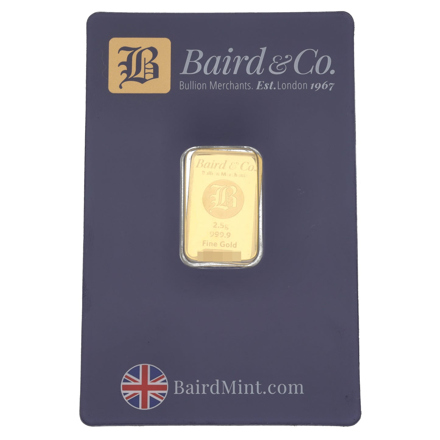 24ct 2.5g Gold Bar