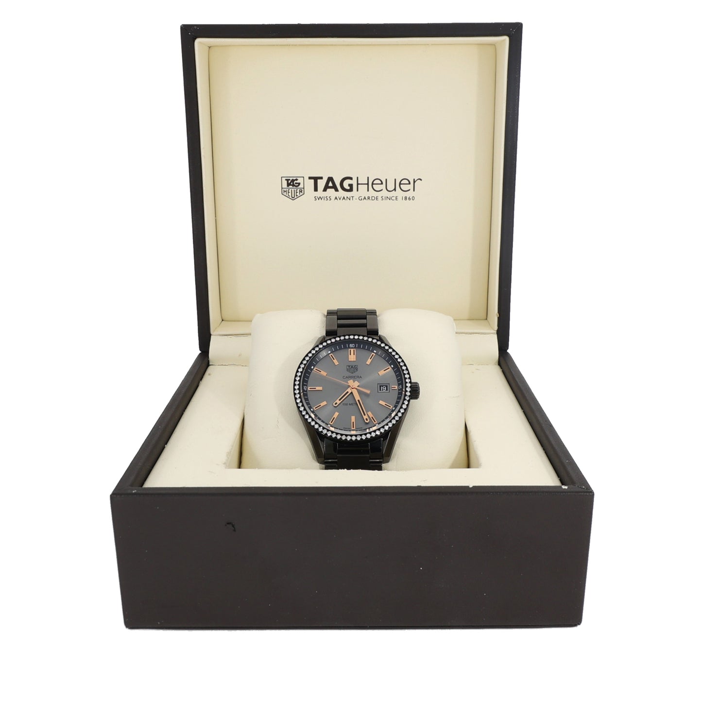 Tag Heuer Carrera WAR1115 39mm DLC Stainless Steel Watch