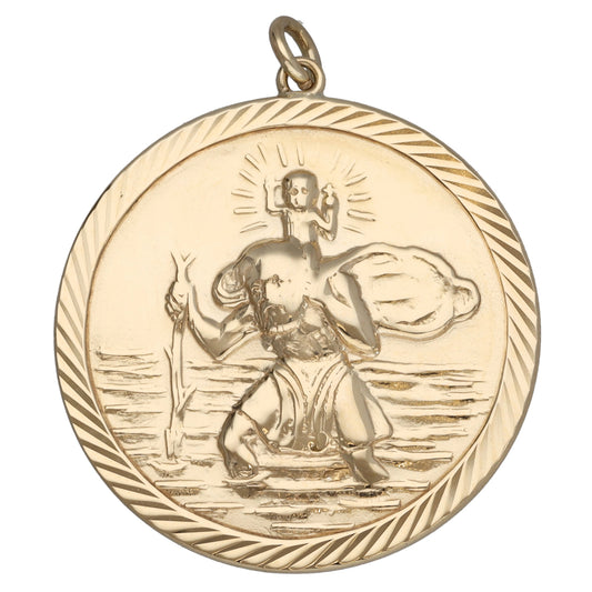 9ct Gold St Christopher Pendant