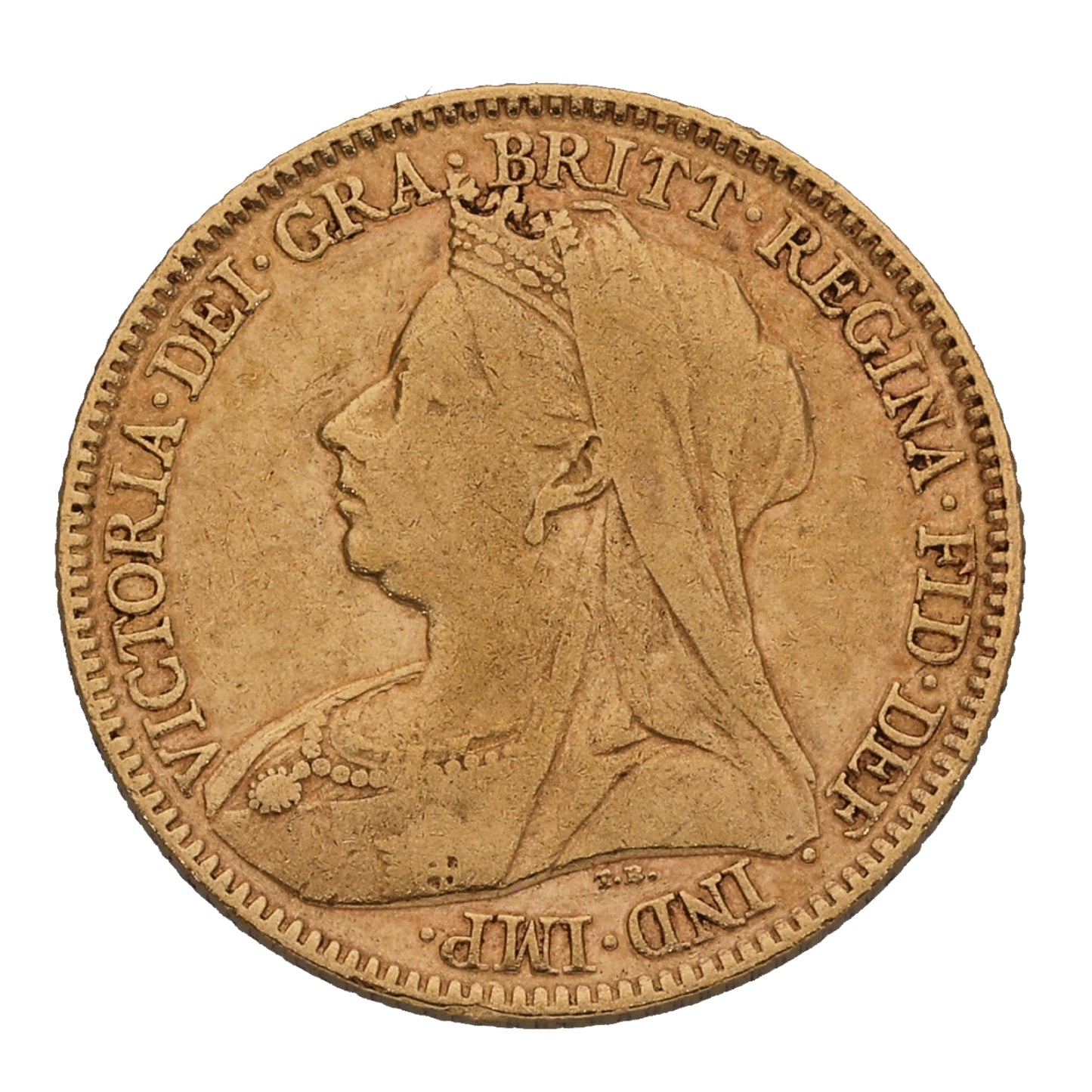 22ct Gold Queen Victoria Half Sovereign Coin 1897