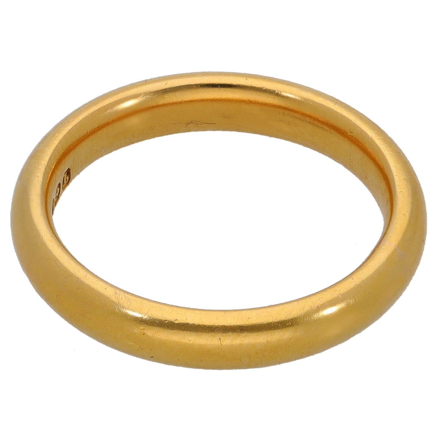 22ct Gold Plain Wedding Ring Size N