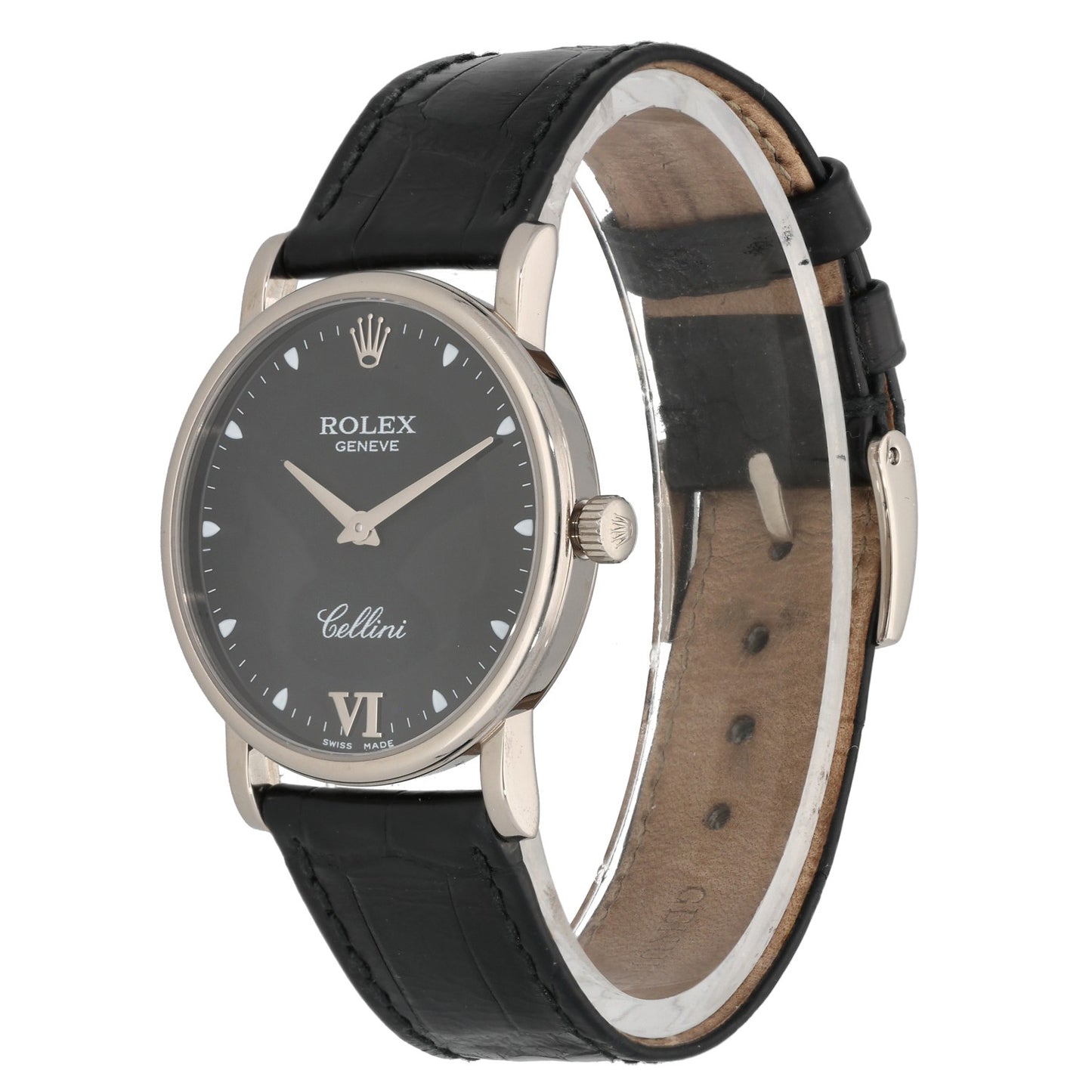 Rolex Cellini 5115 32mm White Gold Watch