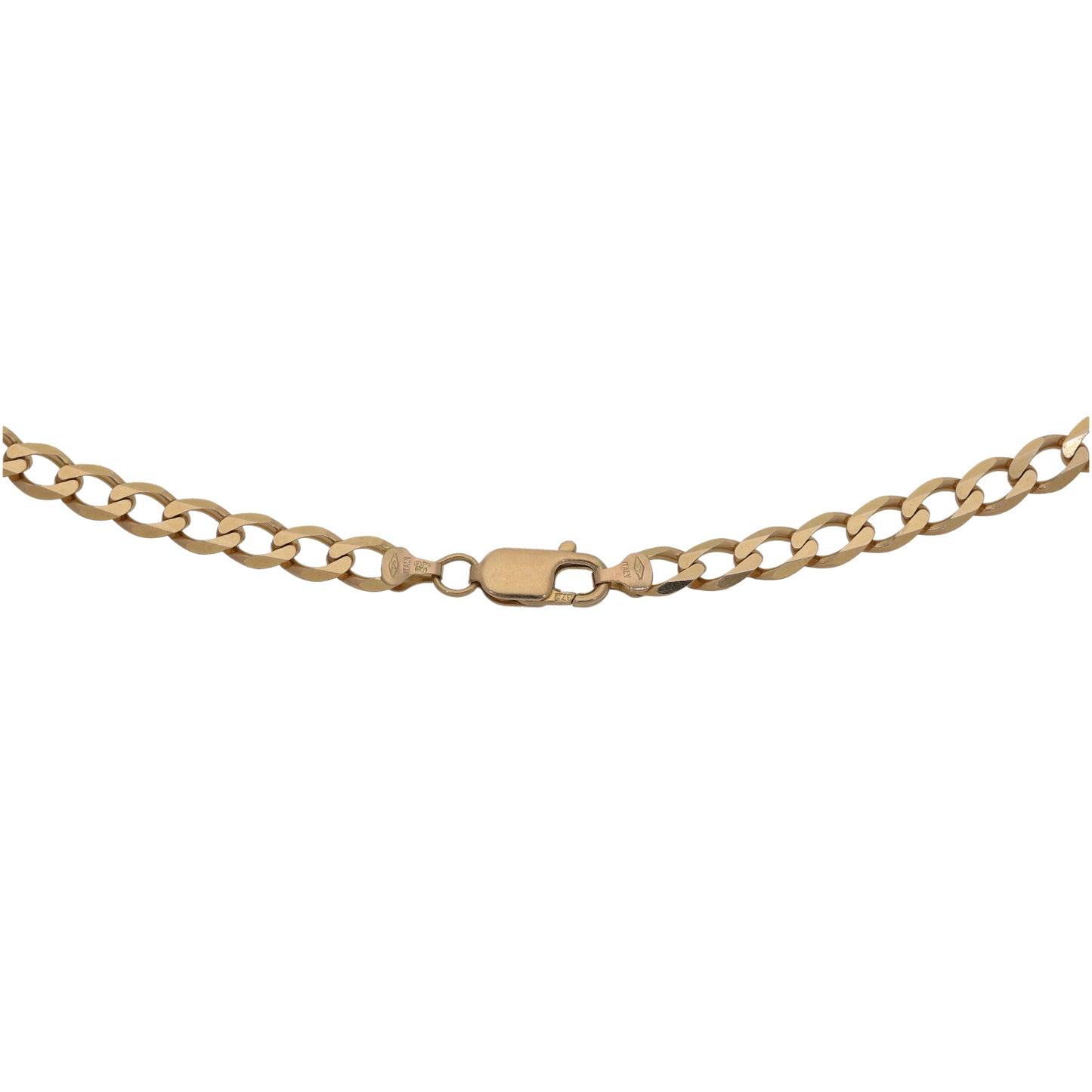 9ct Gold Curb Chain 18"