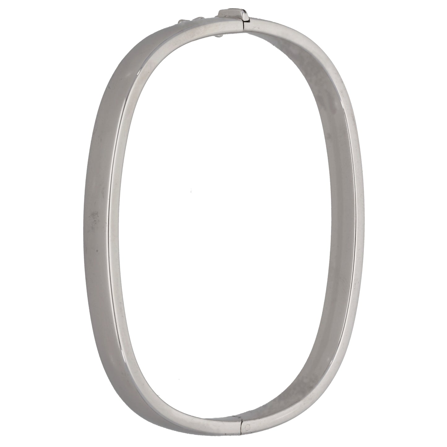 9ct White Gold Hinged/Clasp Bangle