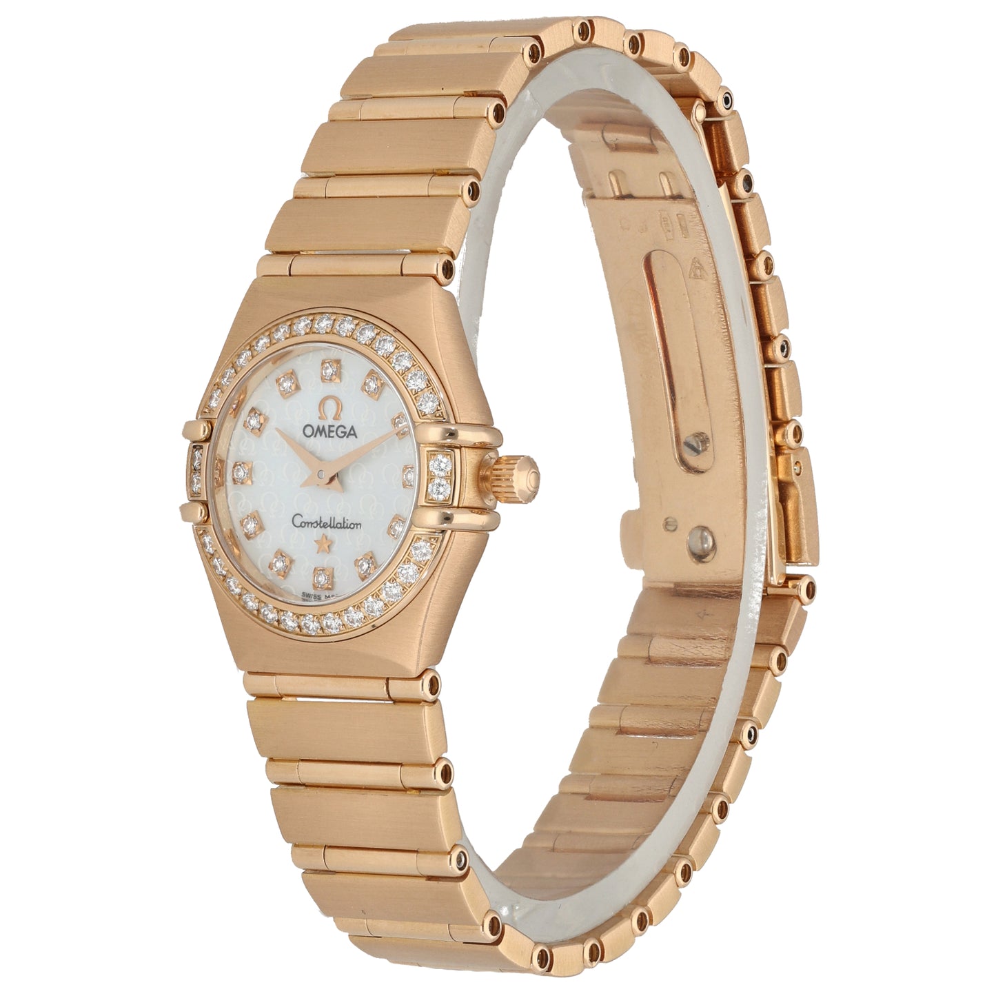 Omega Constellation 23mm Rose Gold Watch
