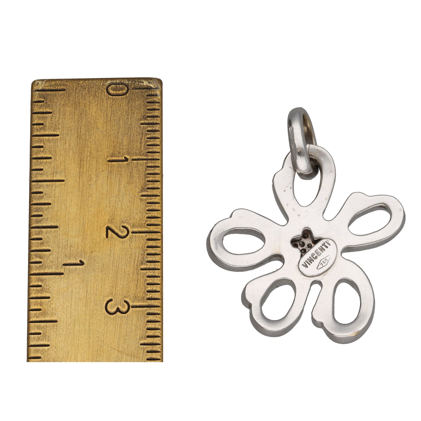 18ct White Gold 0.08ct Diamond Dress/Cocktail Pendant