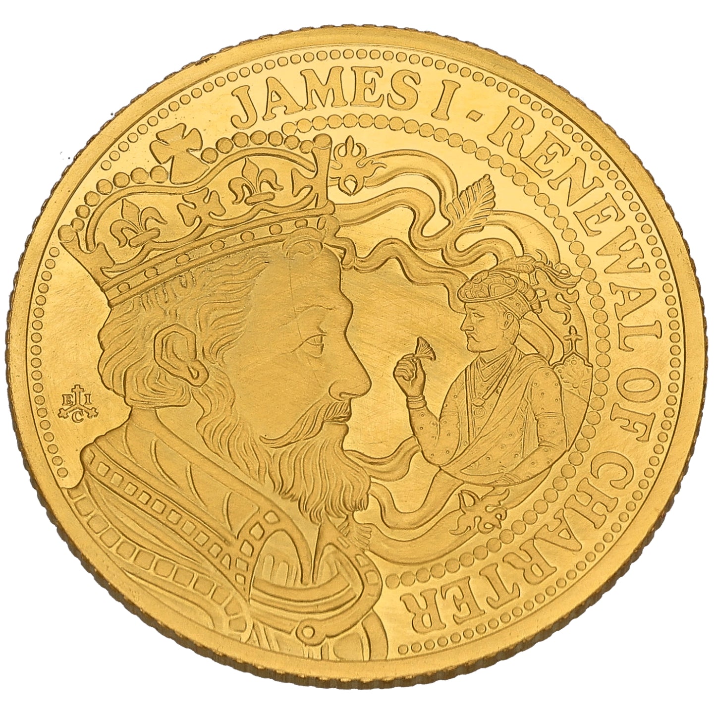 22ct Gold James I Renewal Of Charter One Pound Coin 2016