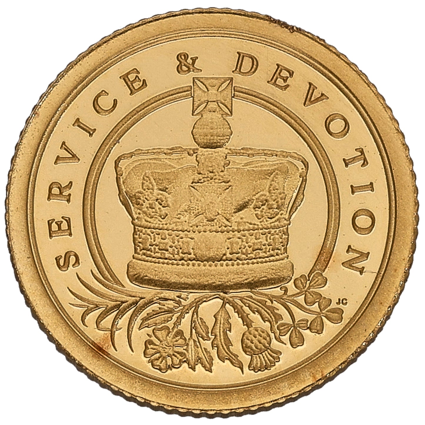 22ct Gold Service & Devotion Eighth Sovereign Coin 2022