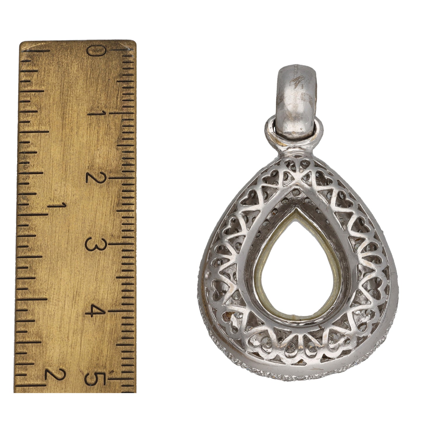 18ct White Gold 4.18ct Diamond Dress/Cocktail Pendant