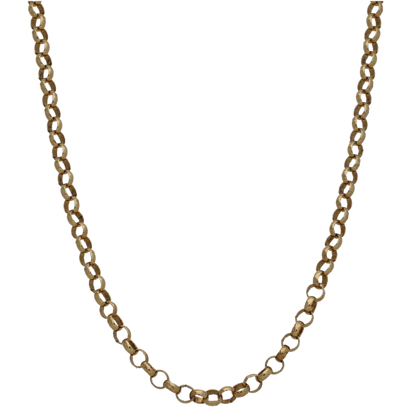9ct Gold Belcher Chain 18"