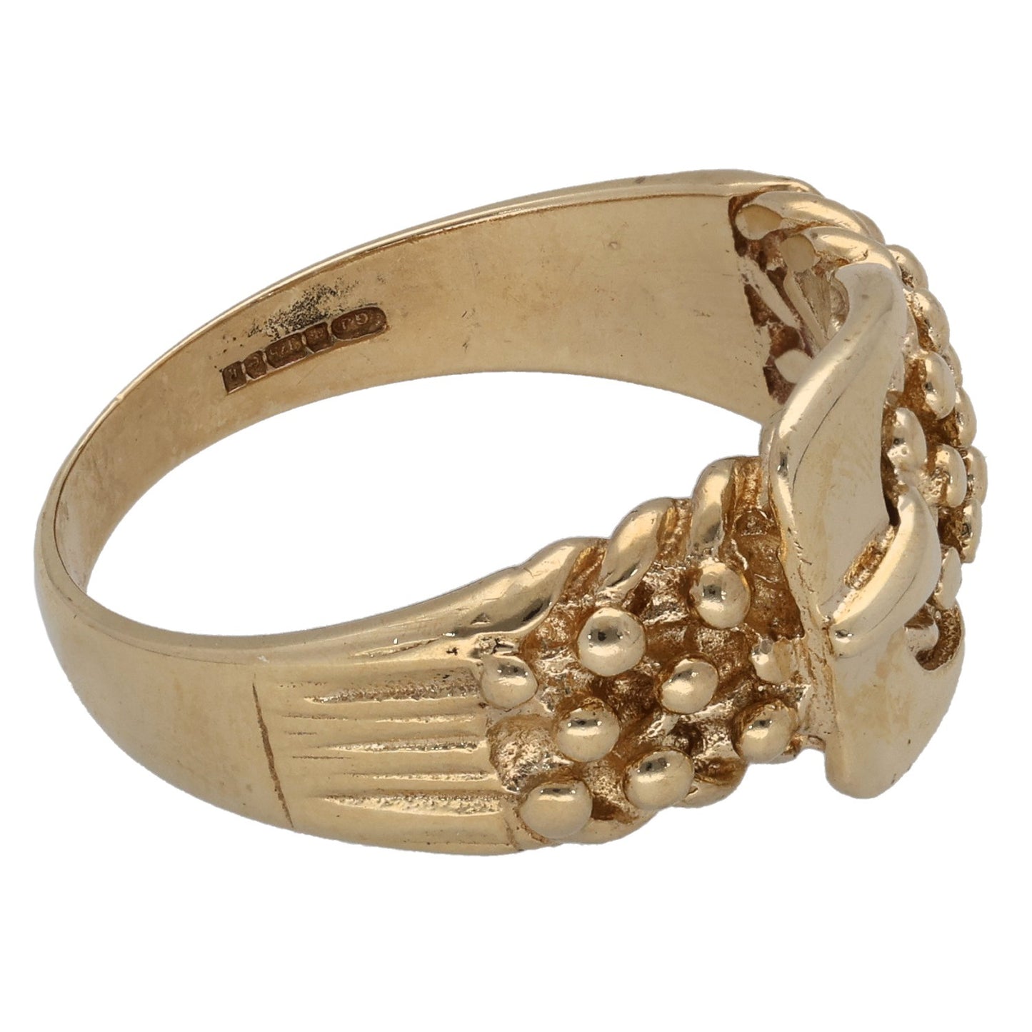 9ct Gold Buckle Ring Size W
