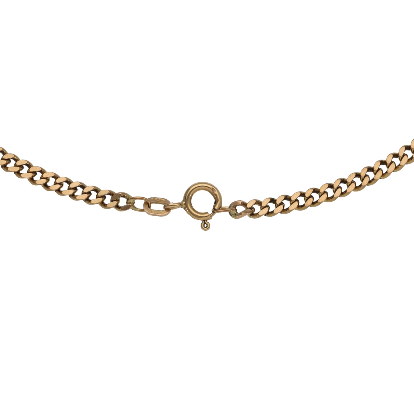 9ct Gold Curb Chain 18"