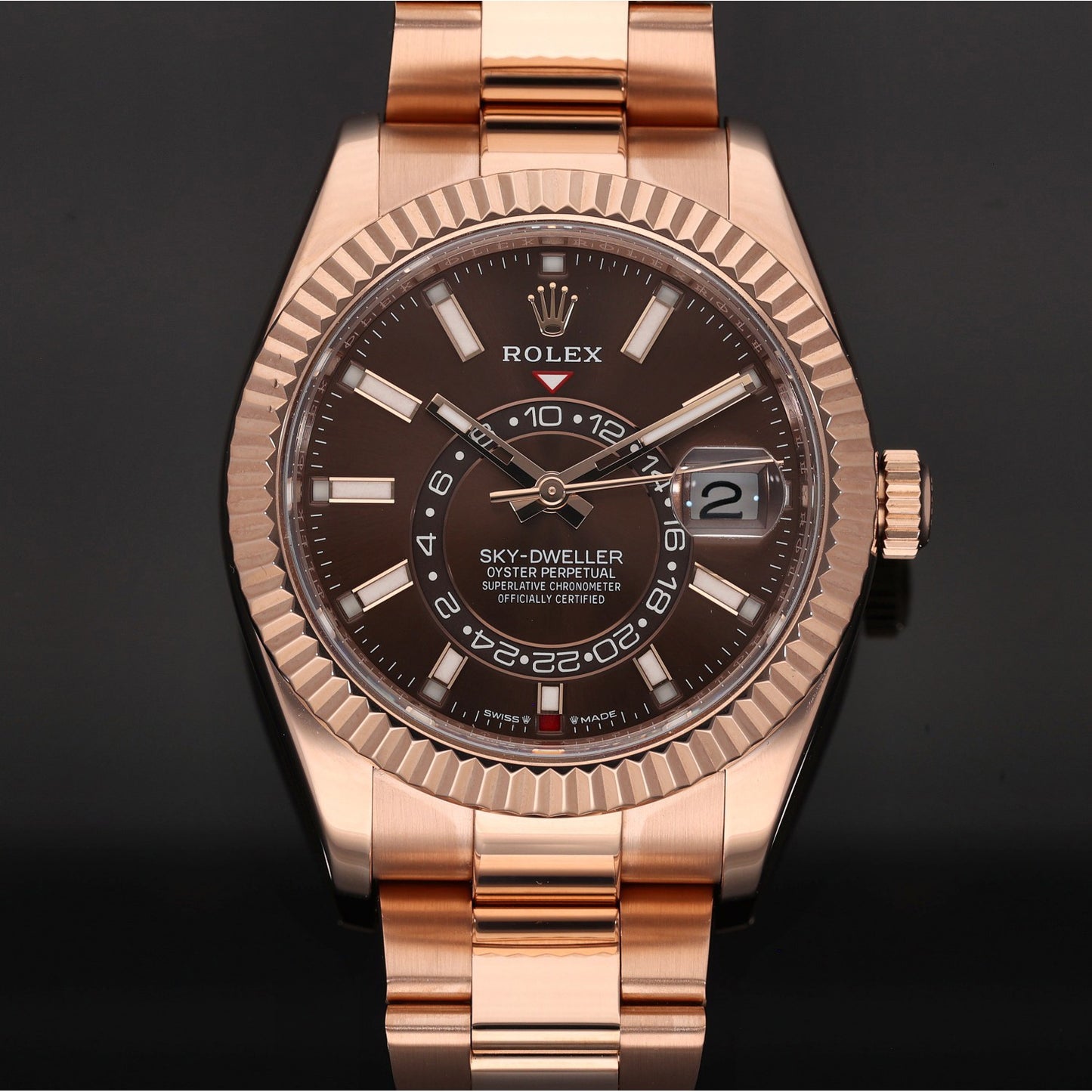 Rolex Sky Dweller 336935 42mm Rose Gold Watch