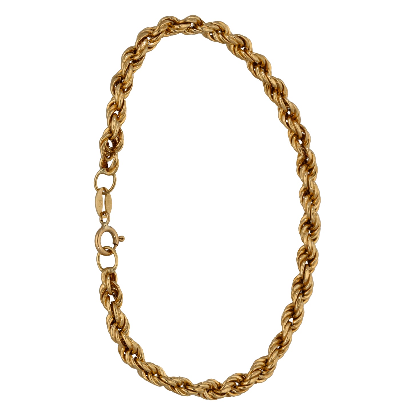 9ct Gold Rope Bracelet