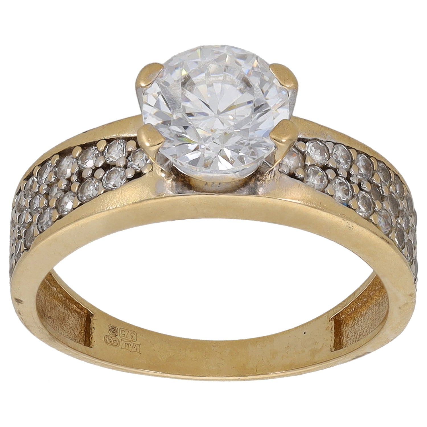 Solitaire Ring Warren James 9ct Gold Ring Warren James Gold Ring