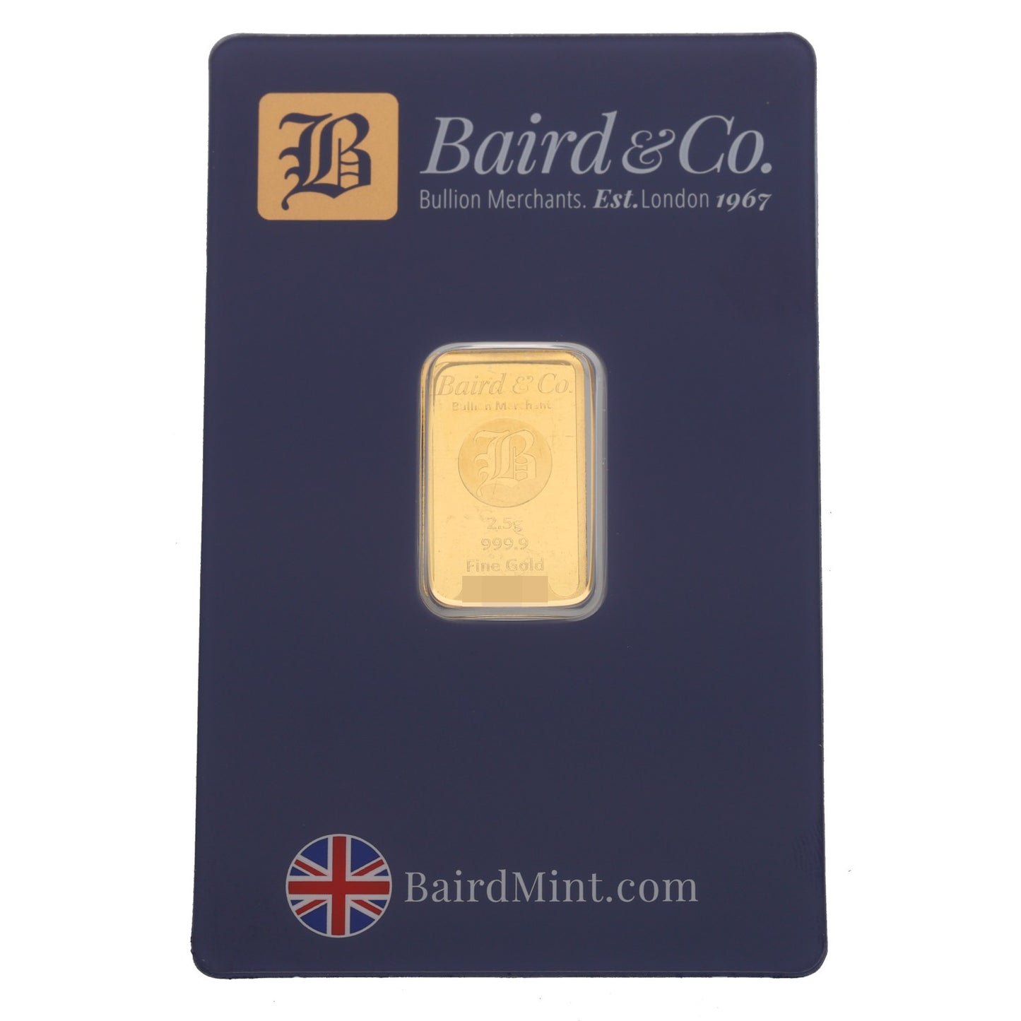 24ct 2.5g Gold Bar