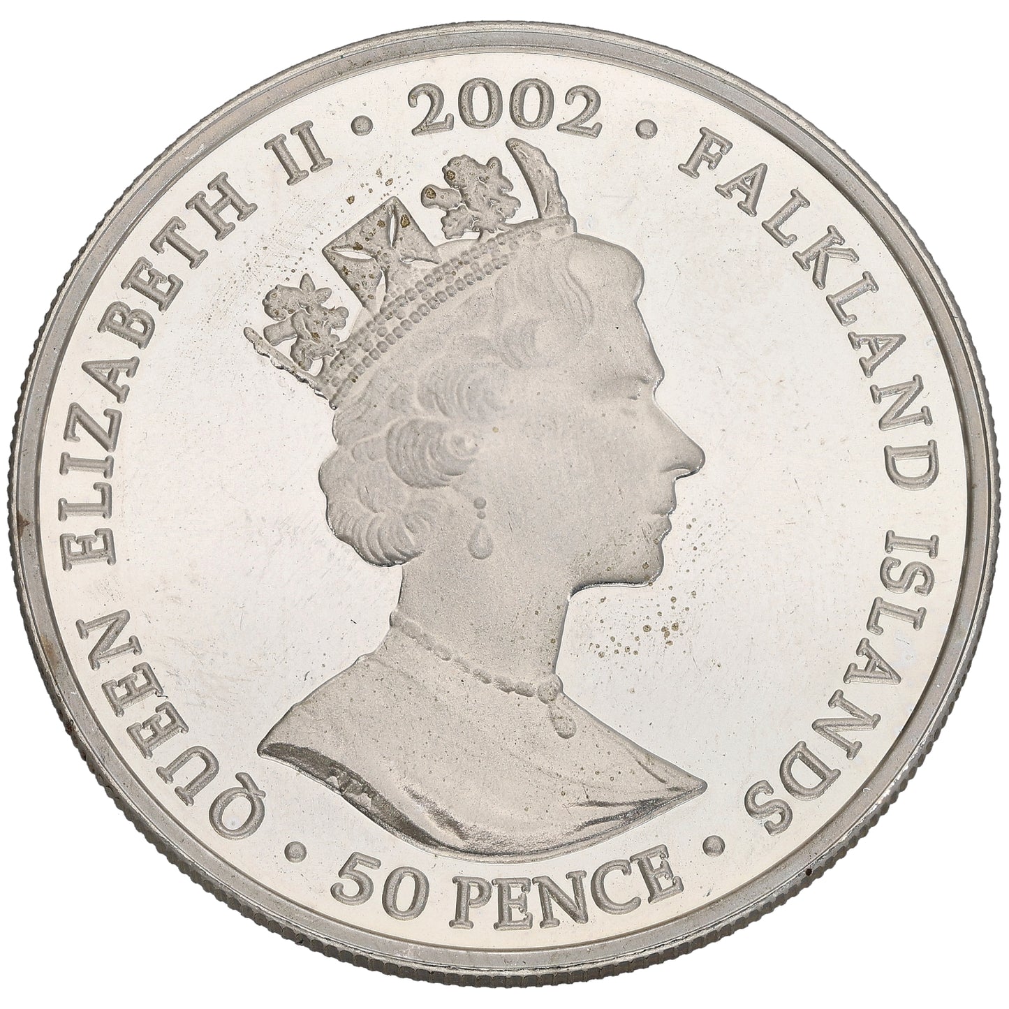 Sterling Silver The Golden Jubilee 50 Pence Coin 2002