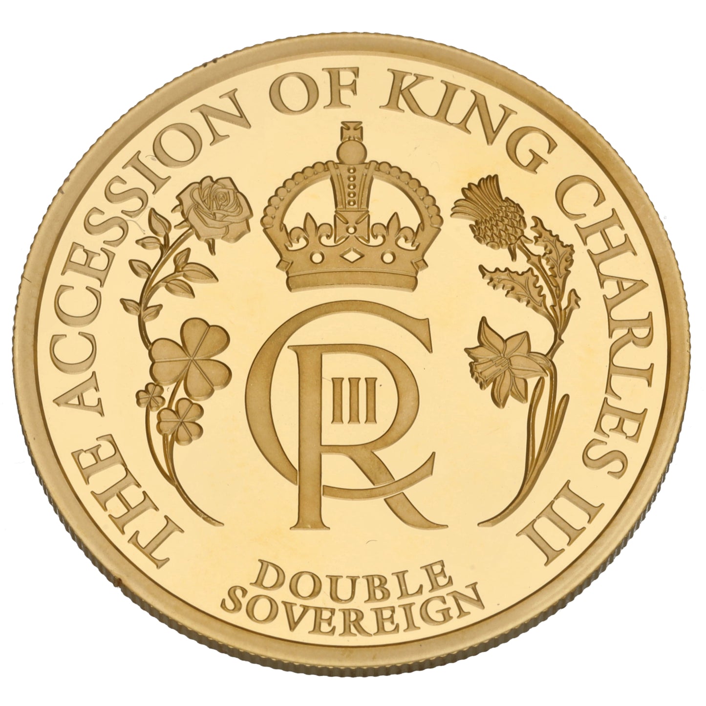 22ct Gold The Accession Of King Charles Double Sovereign 2023