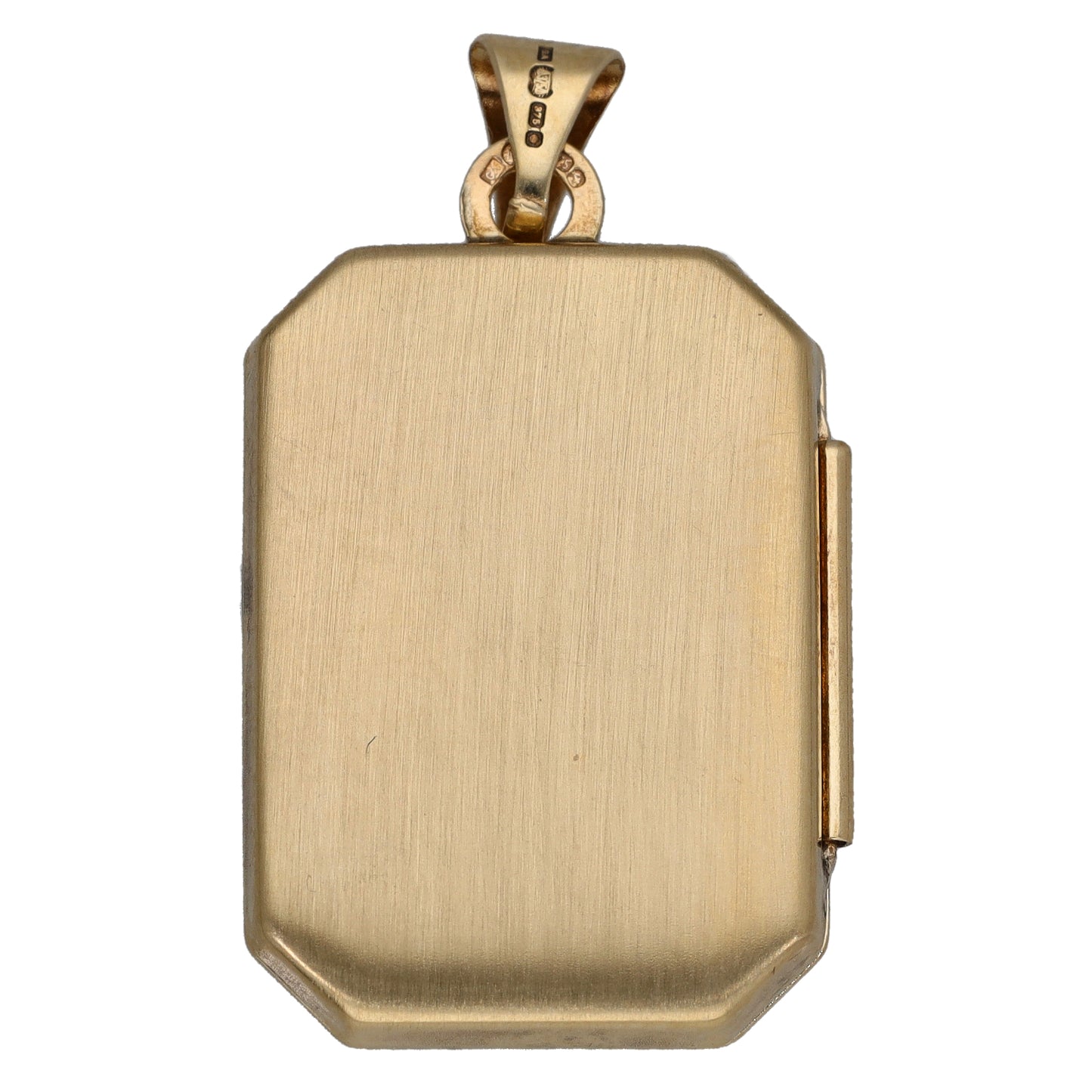 9ct Gold Patterned Locket Pendant