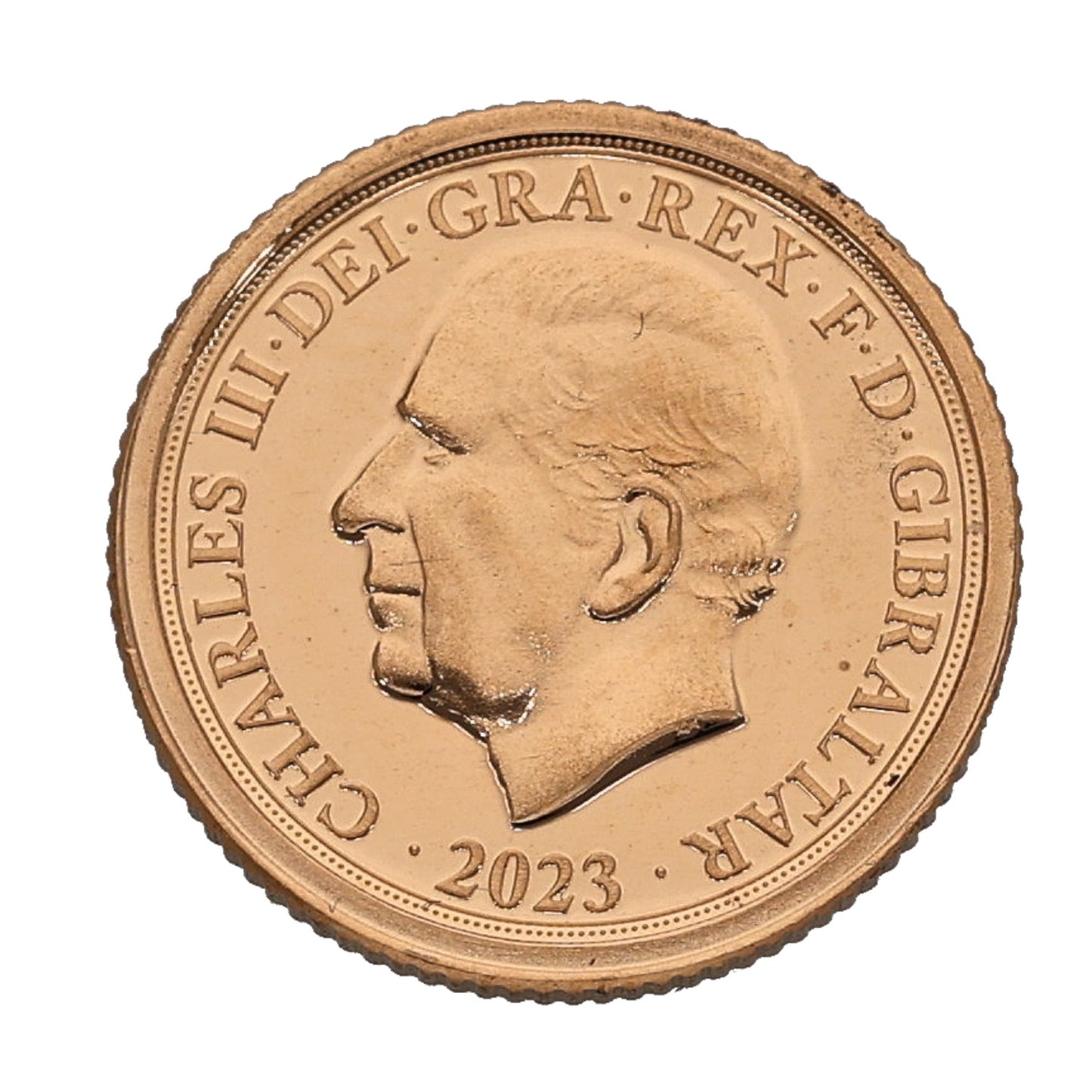 22ct Gold King Charles III Quarter Sovereign Coin 2023