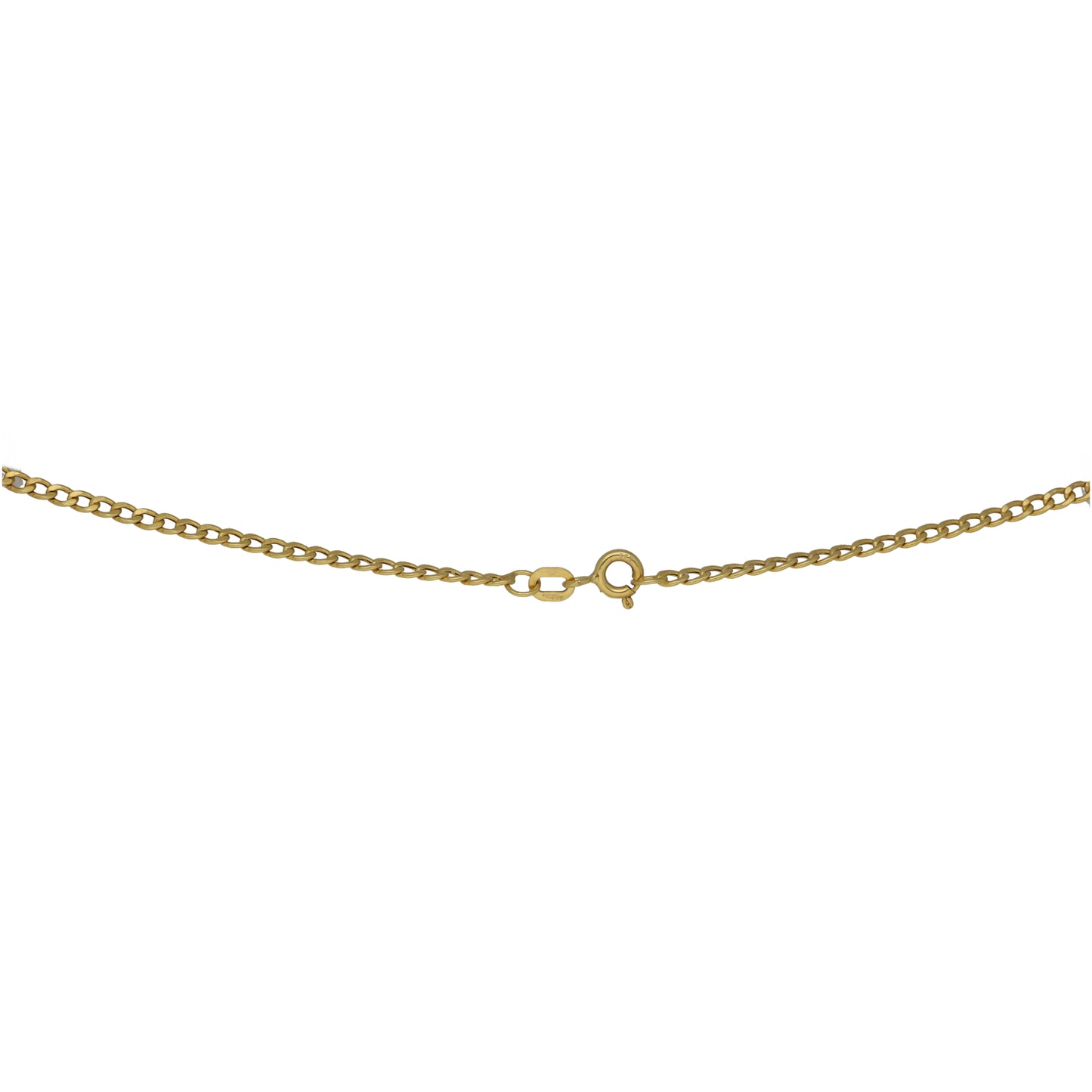 9ct Gold Curb Chain 18"
