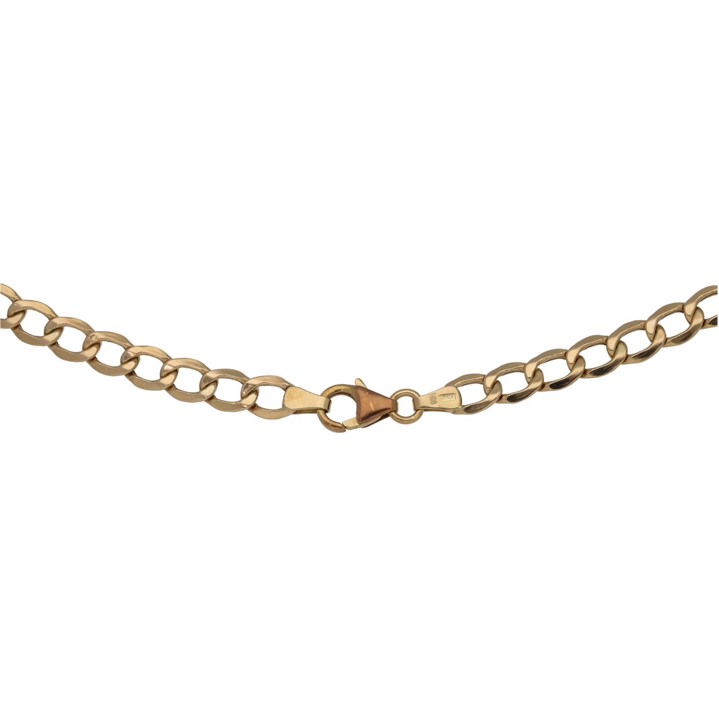 9ct Gold Curb Chain 22"