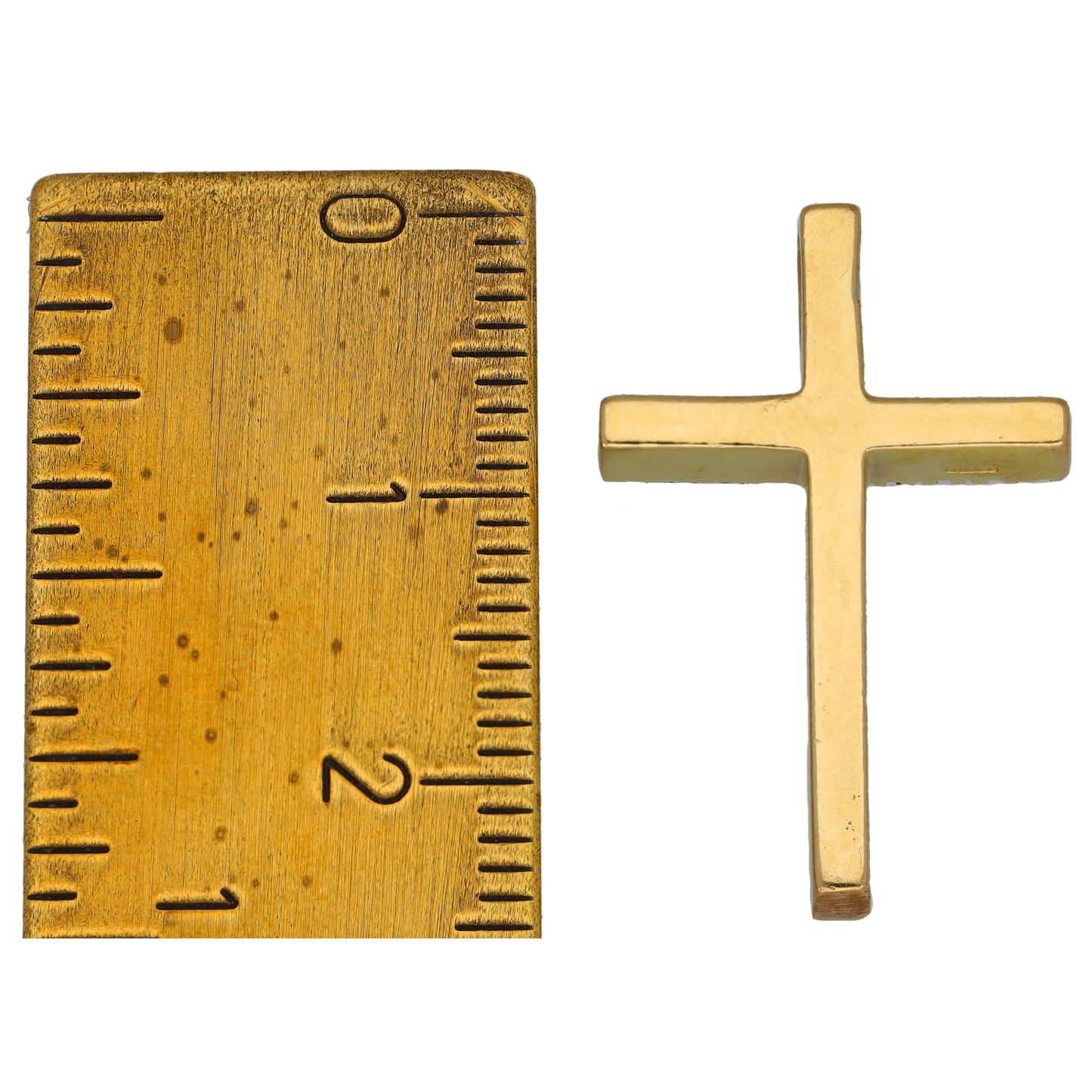 9ct Gold Cubic Zirconia Cross Pendant