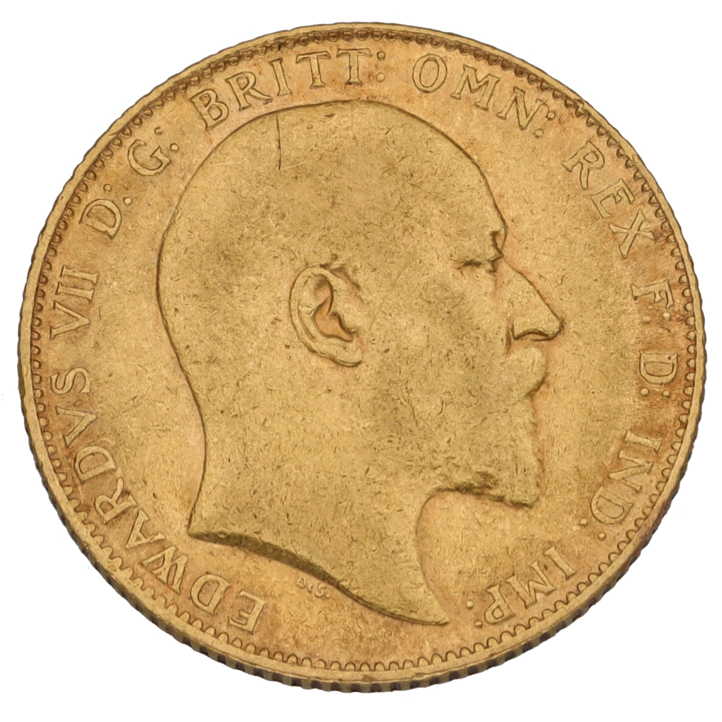 22ct Gold King Edward VII Full Sovereign Coin 1909