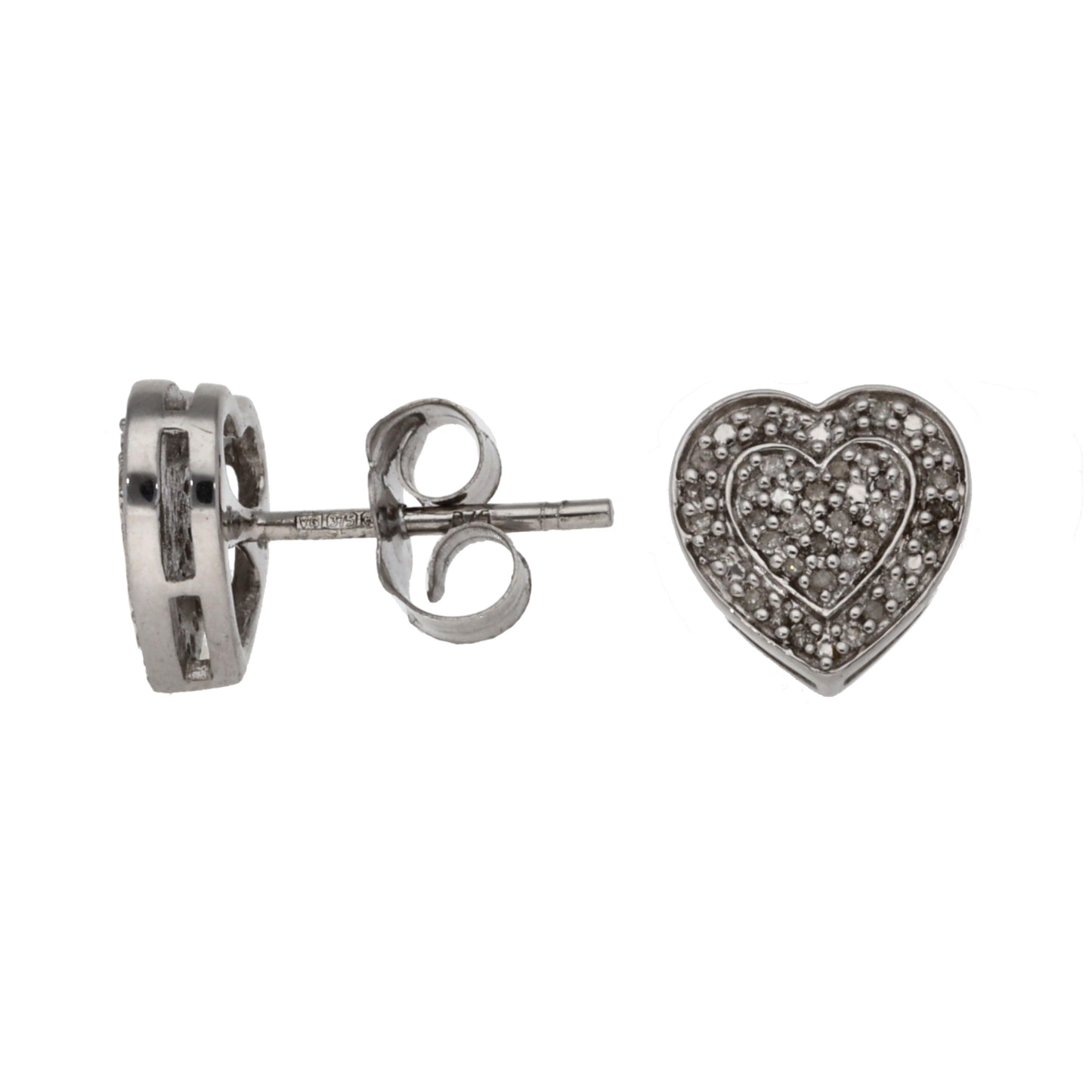 9ct White Gold 0.35ct Diamond Stud Earrings